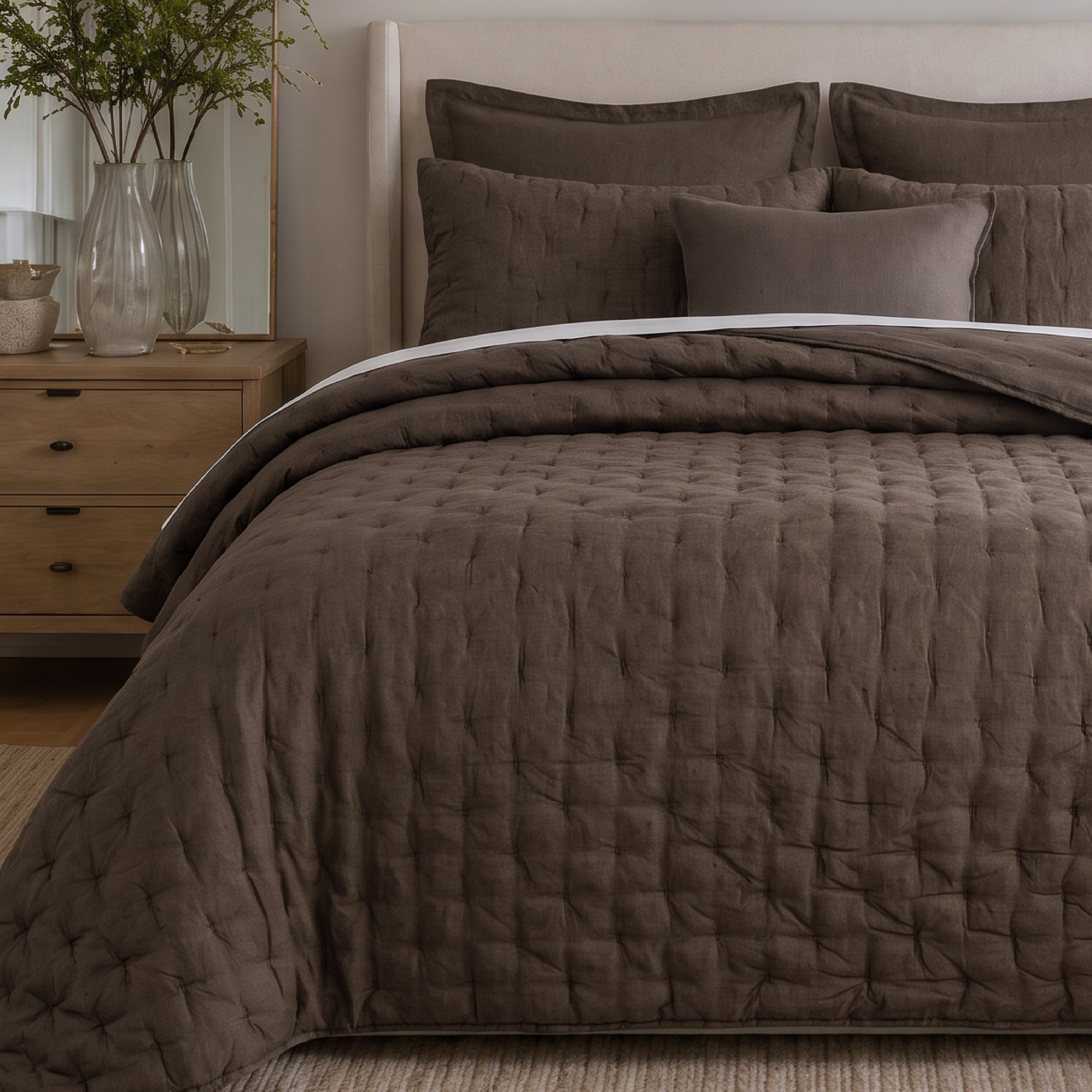 French Flax Signature Linen Quilt