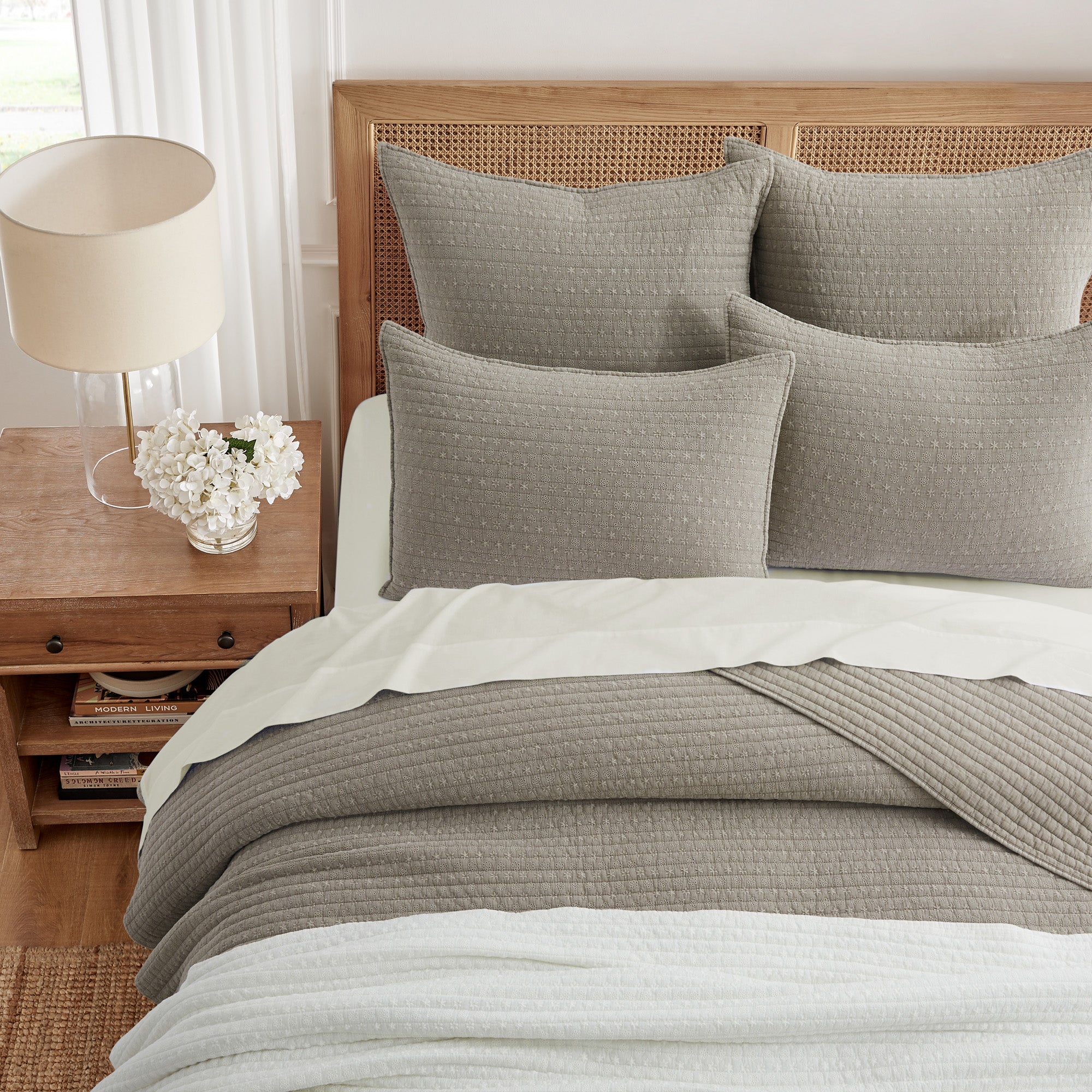 Levtex Home Eyelet Cream Quilt Set Quilts