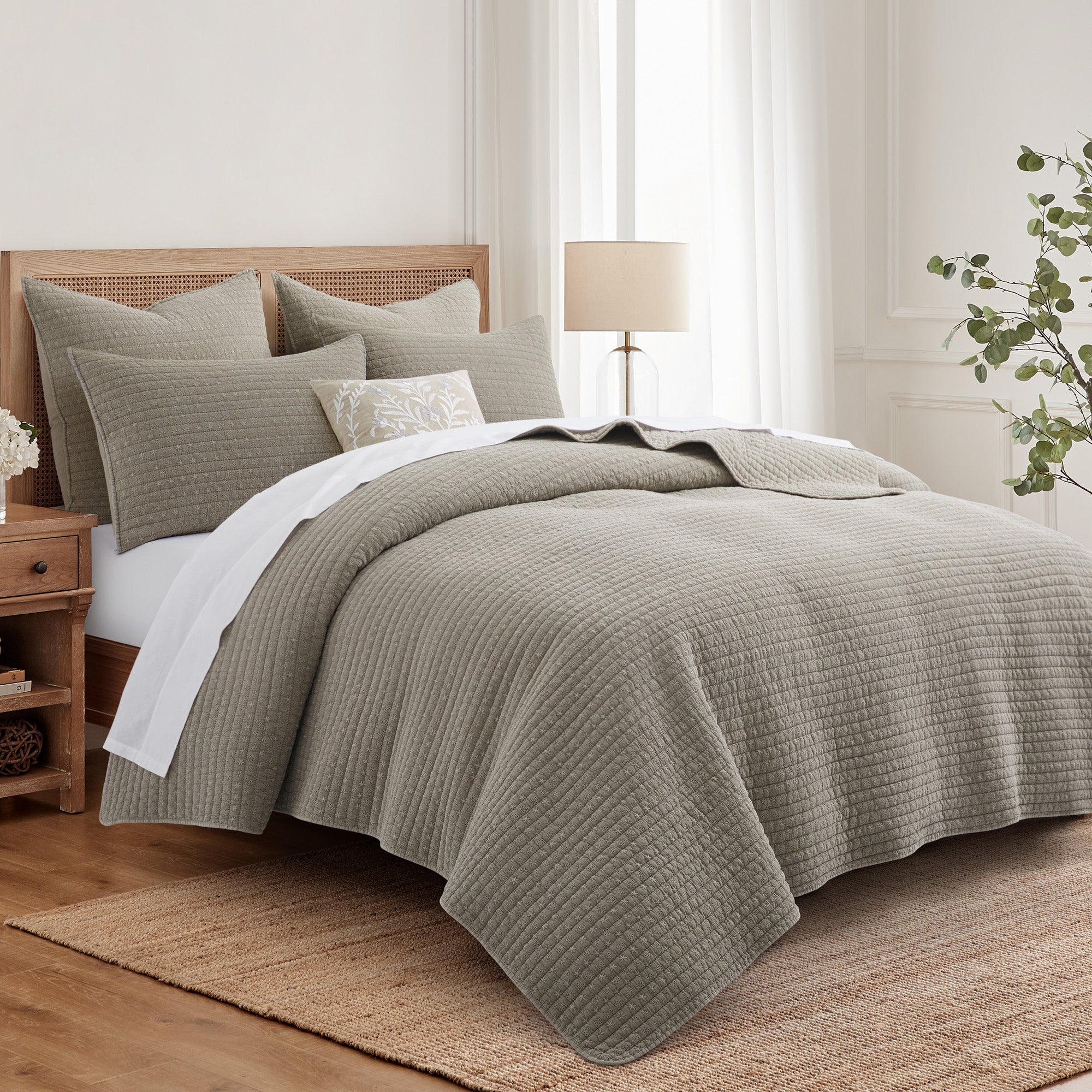 Levtex Home Eyelet Euro Sham Set of 2 Euro Shams