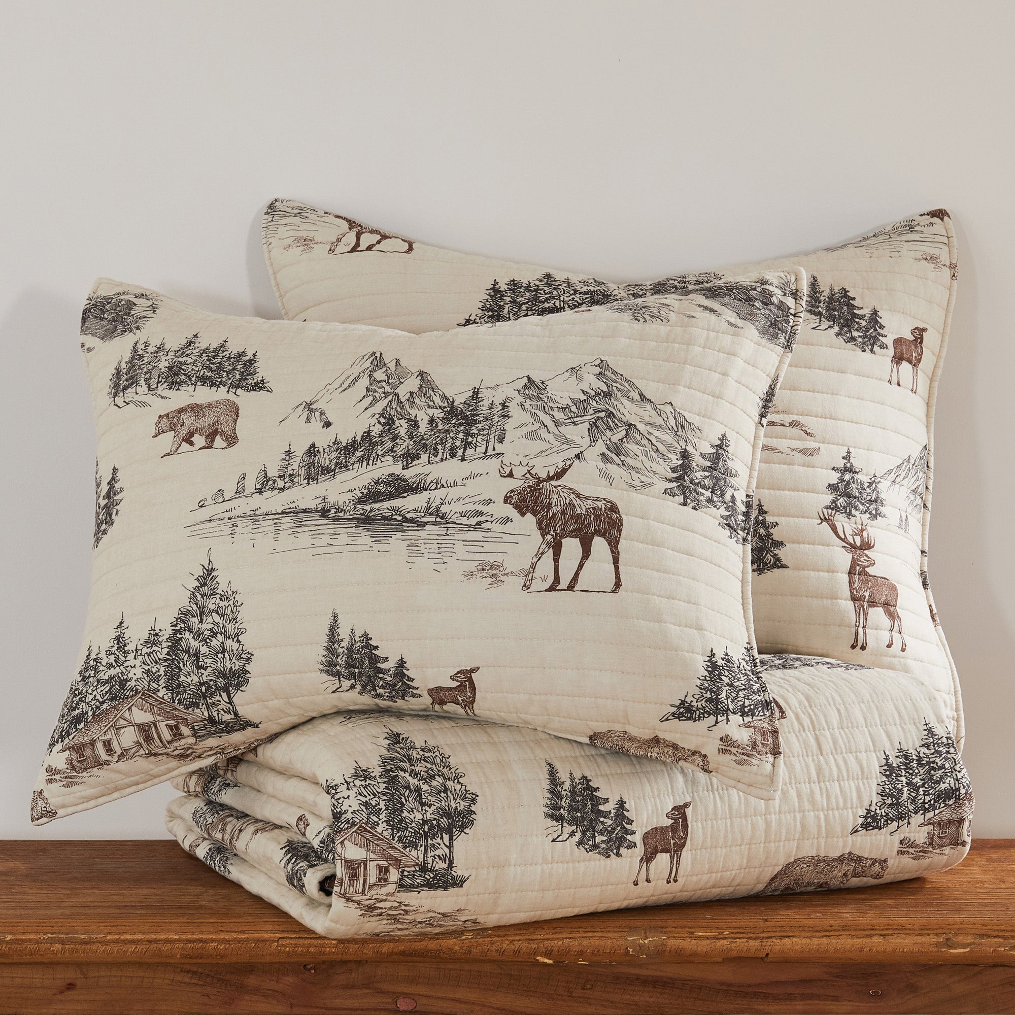 Levtex Home Lodge Toile Quilt Set Quilts