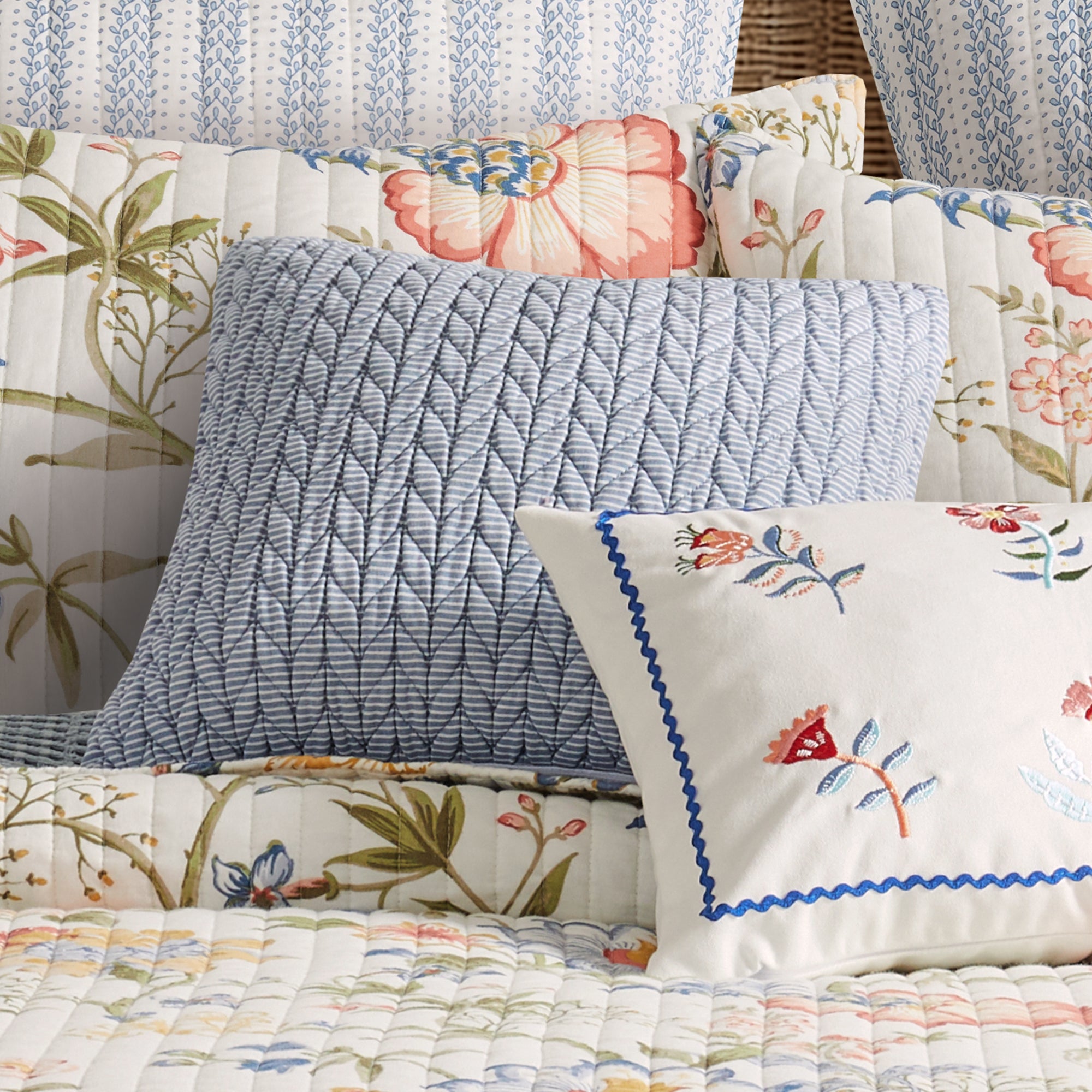 Levtex Home Maileen Stripe Textured Pillow Decorative Pillows