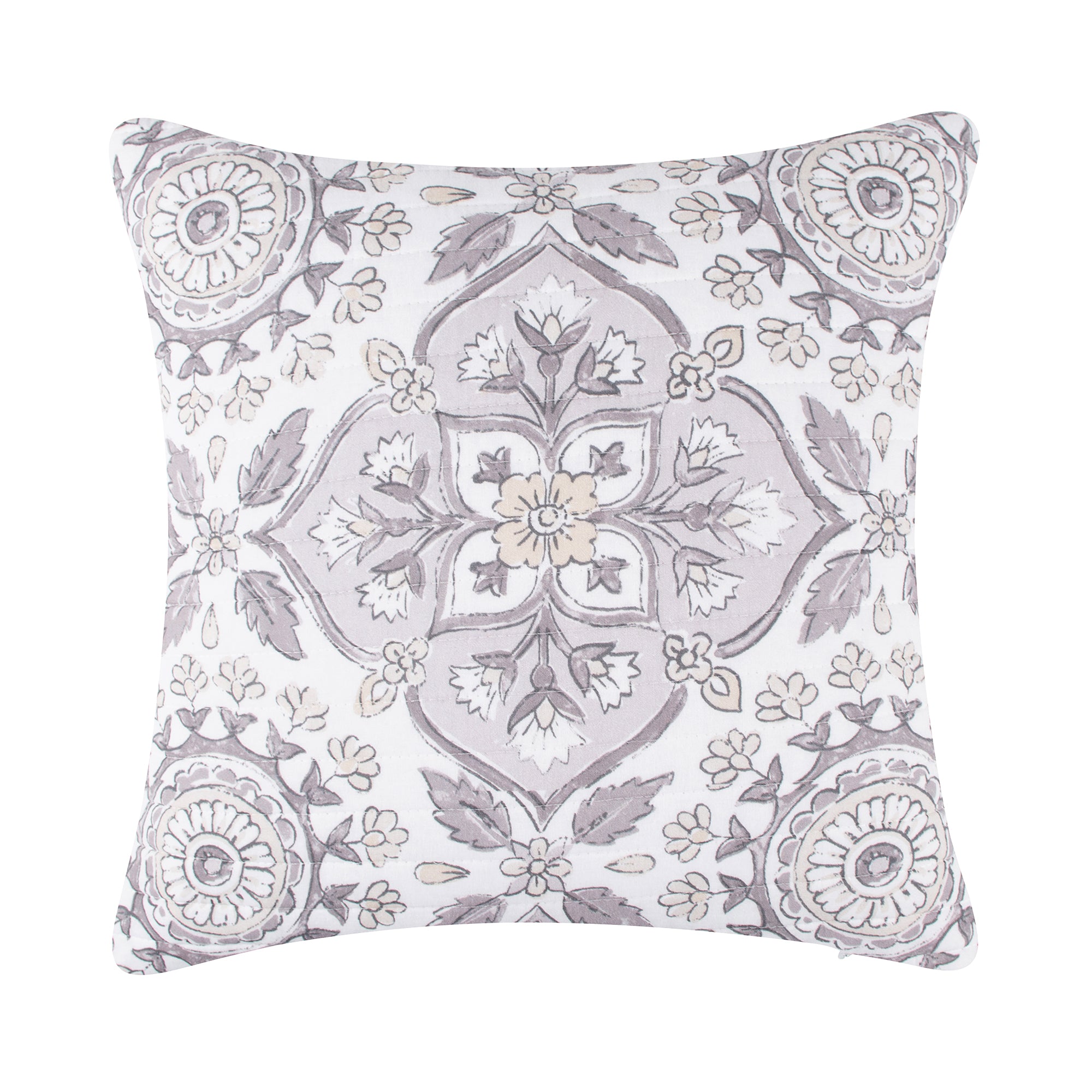 Levtex Home Lirelle Quilted Medallion Pillow Decorative Pillows