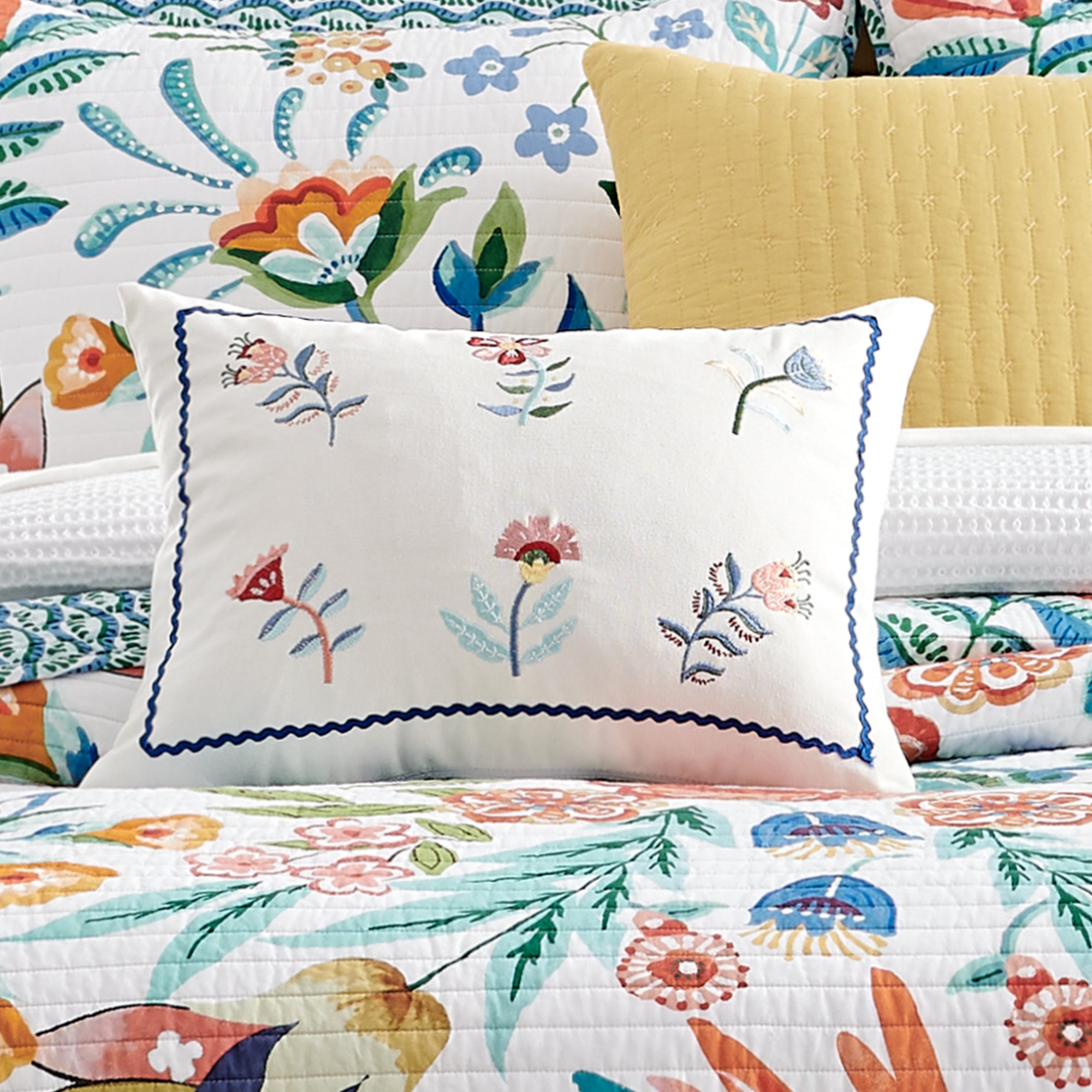 Levtex Home Danika Flower Pillow Decorative Pillows