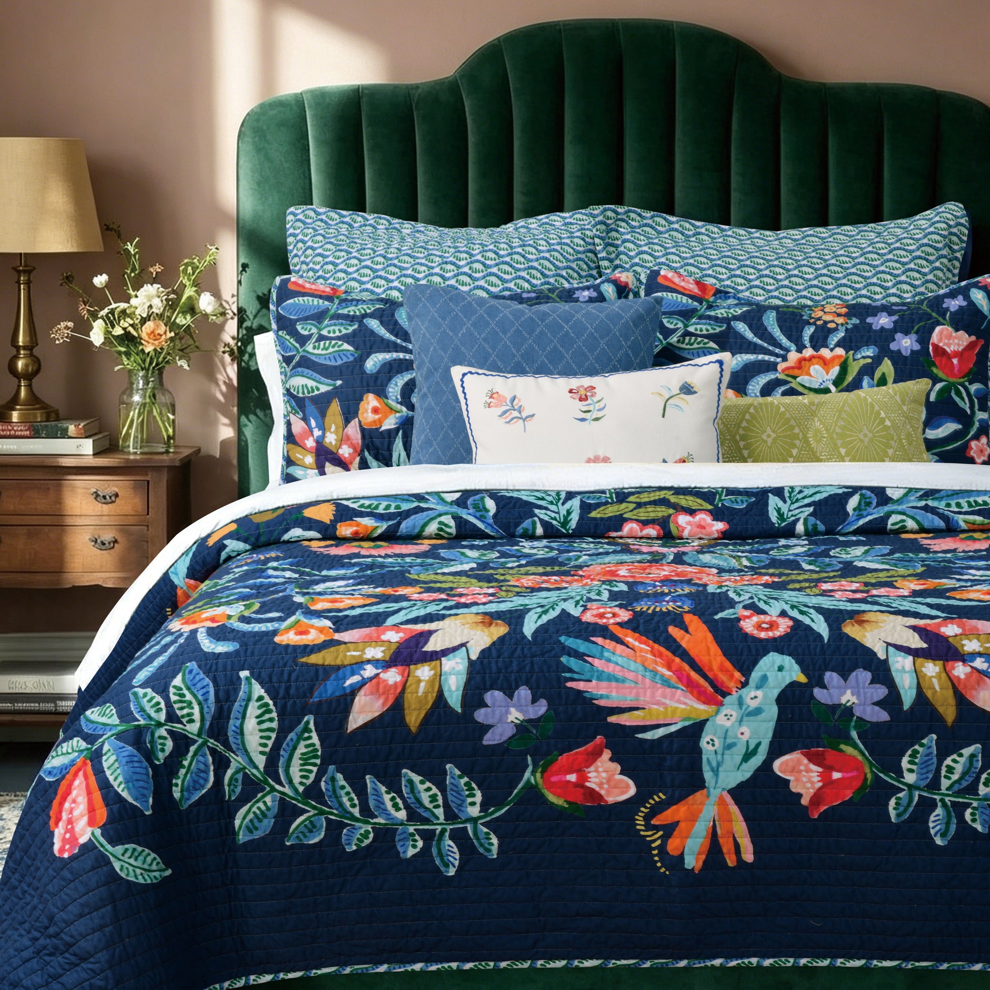 Danika Vintage Brocade Pillow