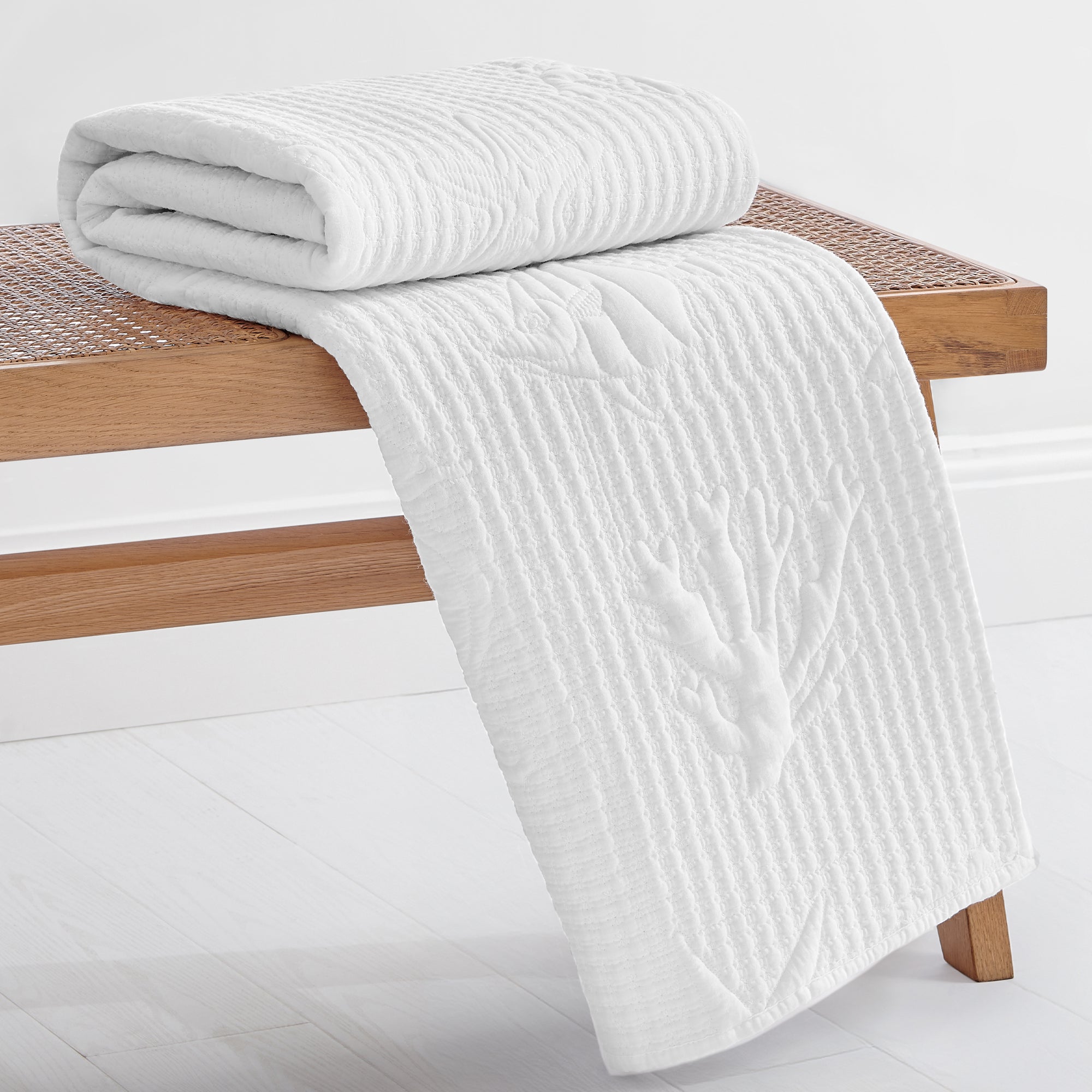 Levtex Home Cross Stitch Sea Quilted Throw Throws