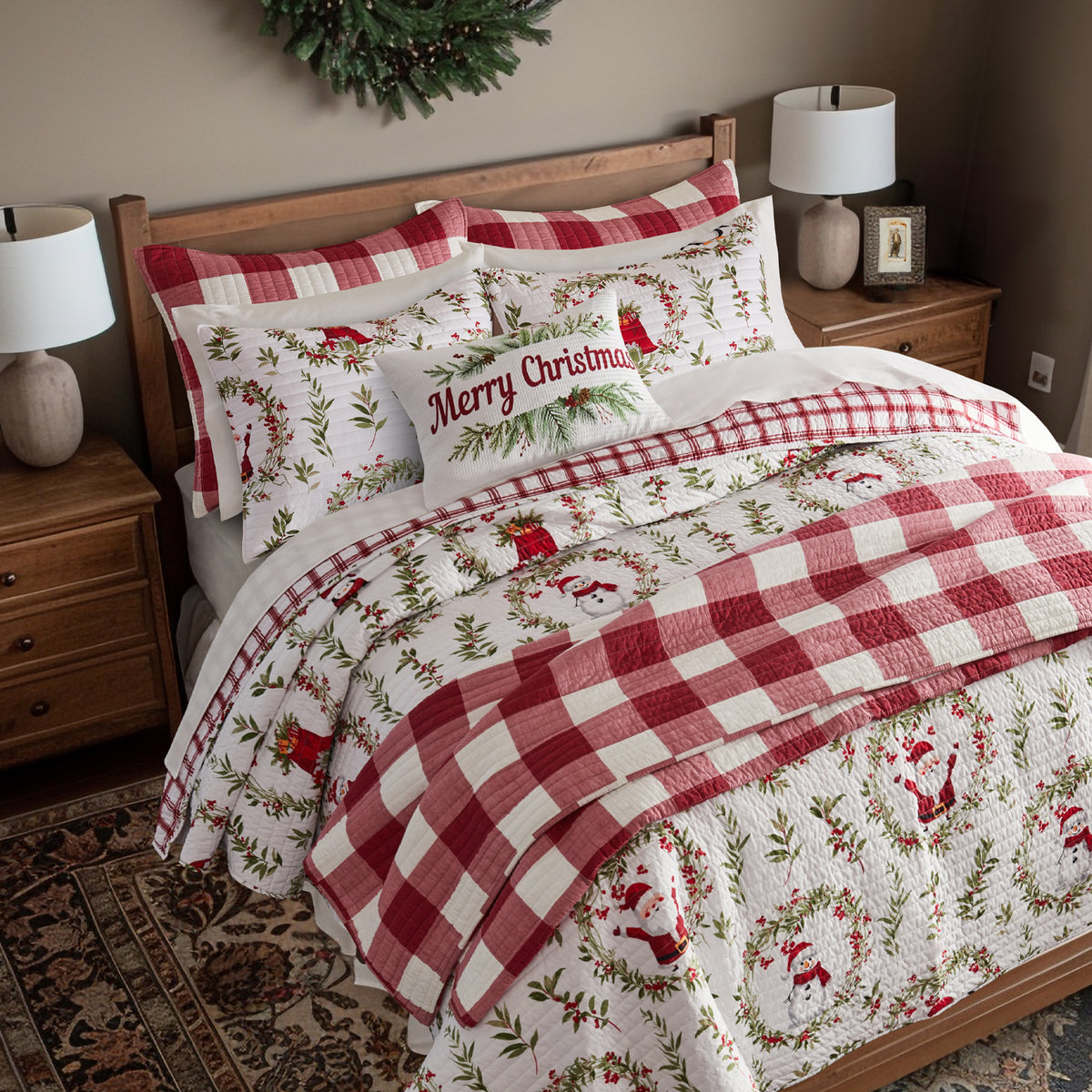 Levtex Home - Yuletide - Set copripiumino per letto king size, 106 x 92 cm e due federe Levtex Home - Yuletide - Set copripiumino per letto king size, 106 x 92 cm e due federe