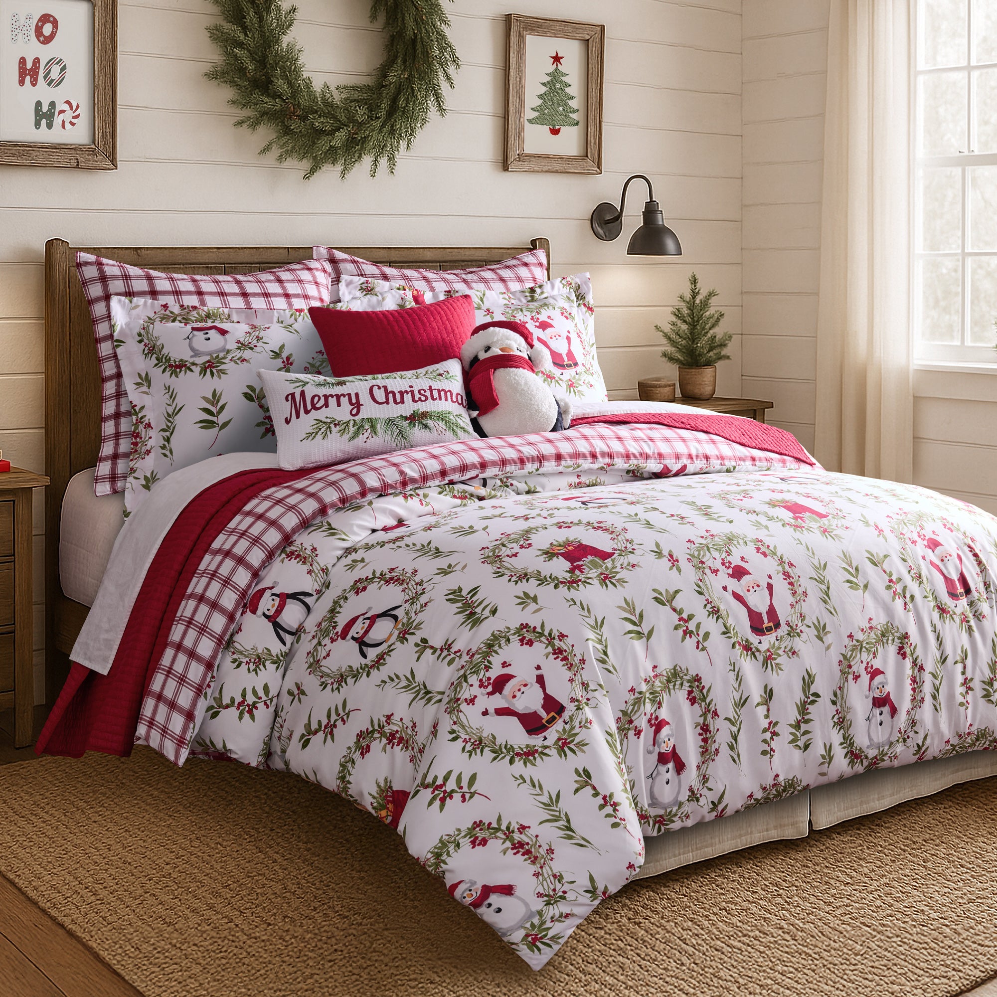 Pine & Plaid Duvet Cover Set