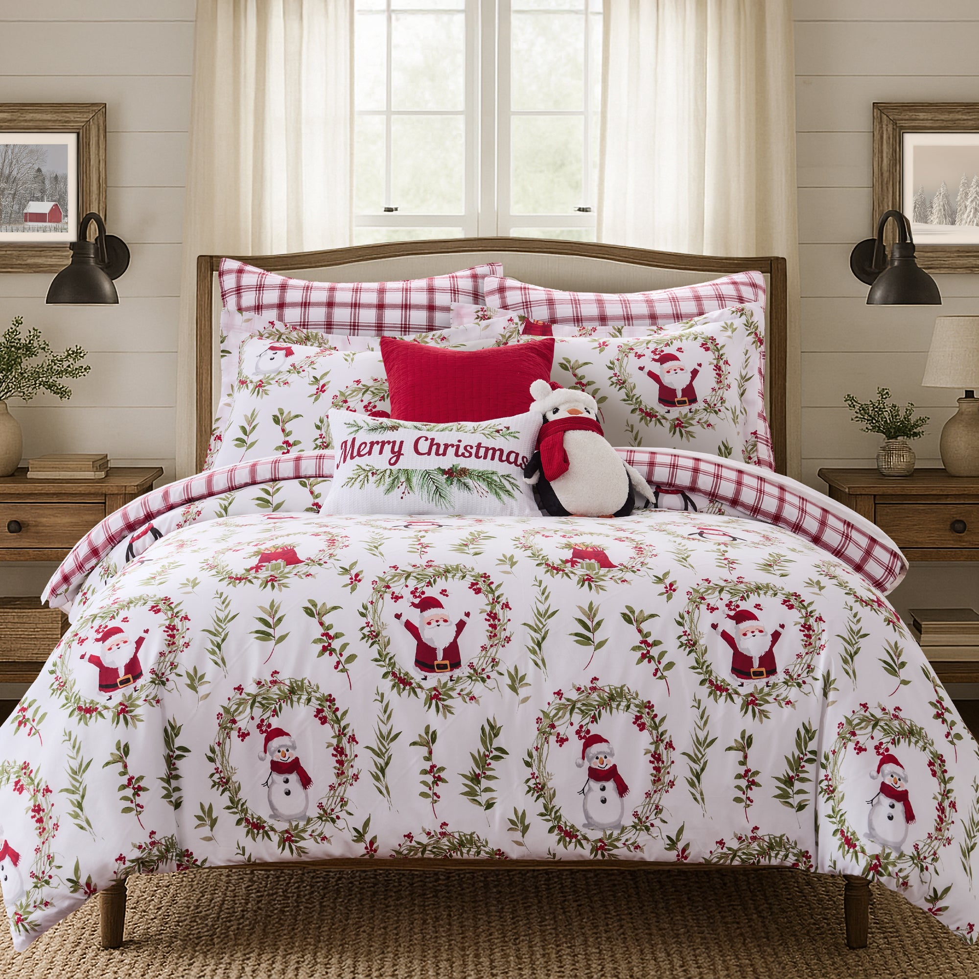 Pine & Plaid Duvet Cover Set