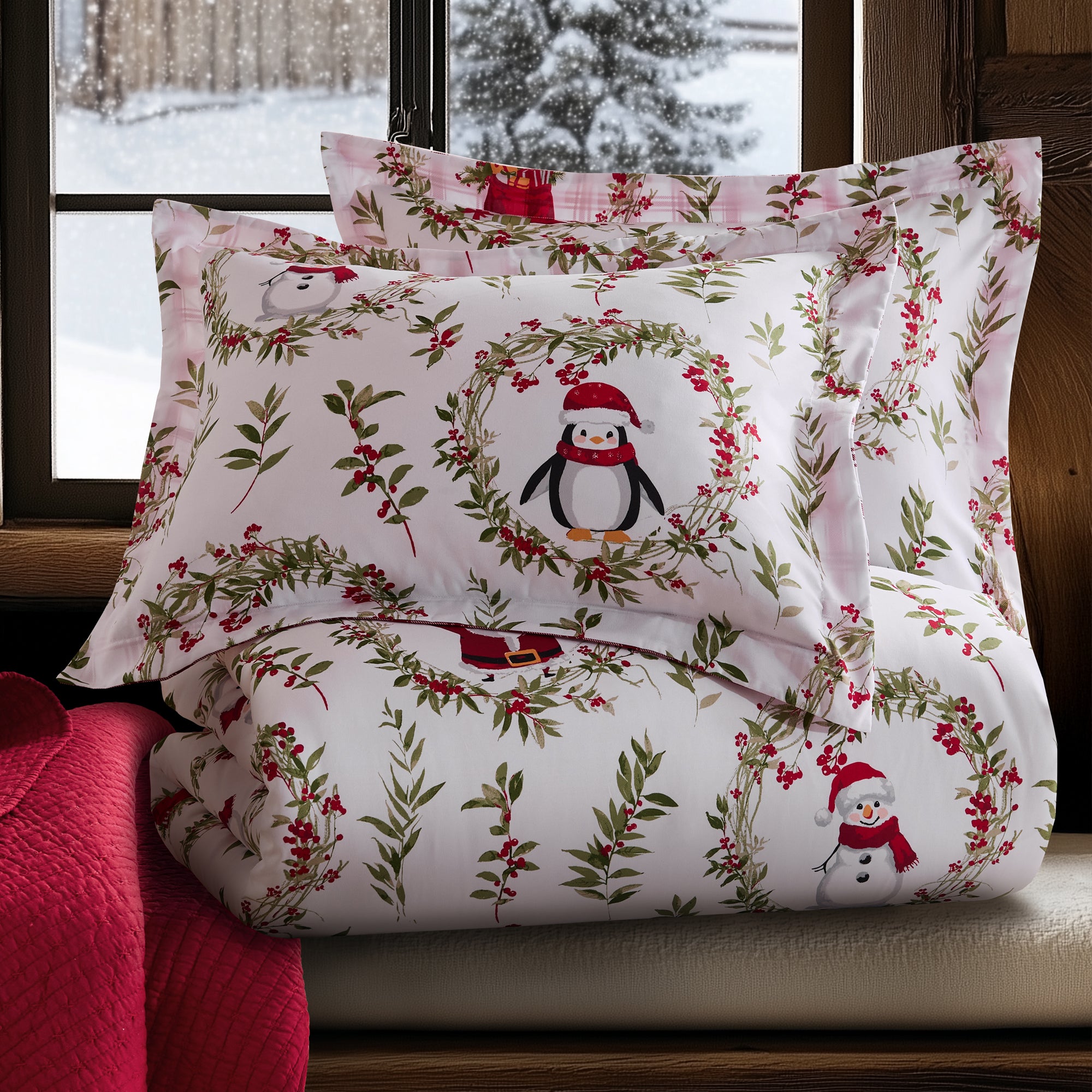 Pine & Plaid Duvet Cover Set