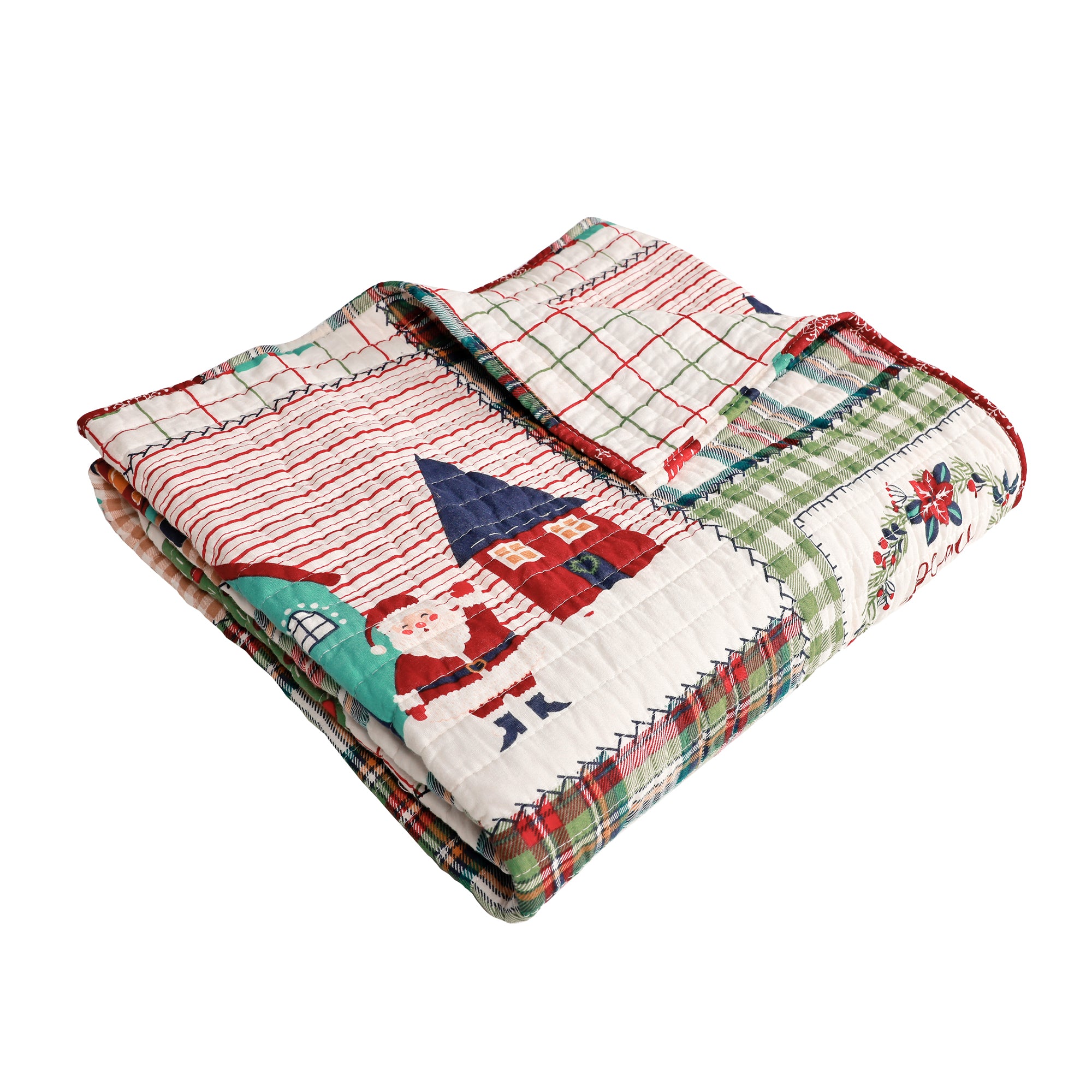 Home for Christmas Quilted Throw