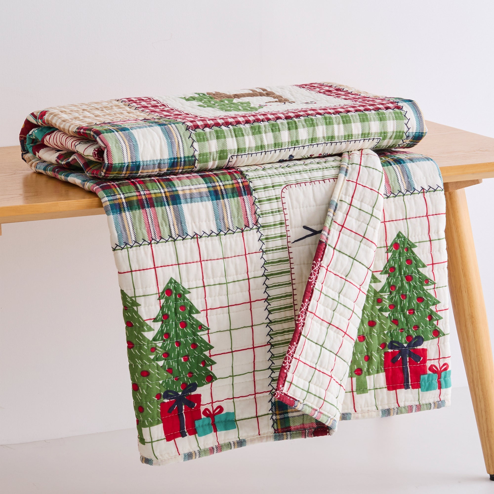 Home for Christmas Quilted Throw