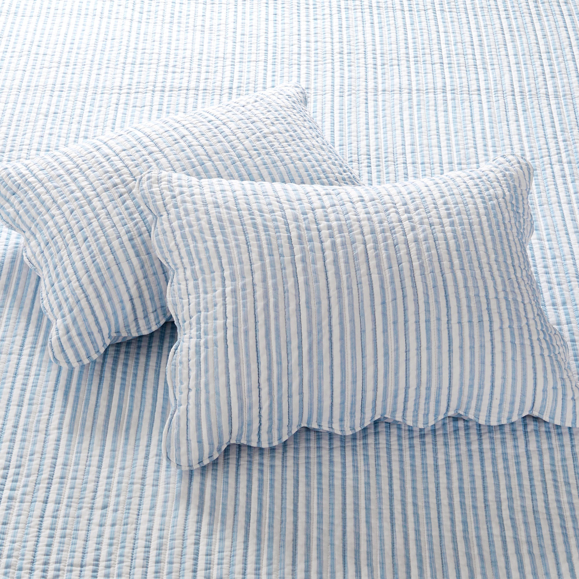 Levtex Home Martha Stripe Blue Quilt Set Quilts