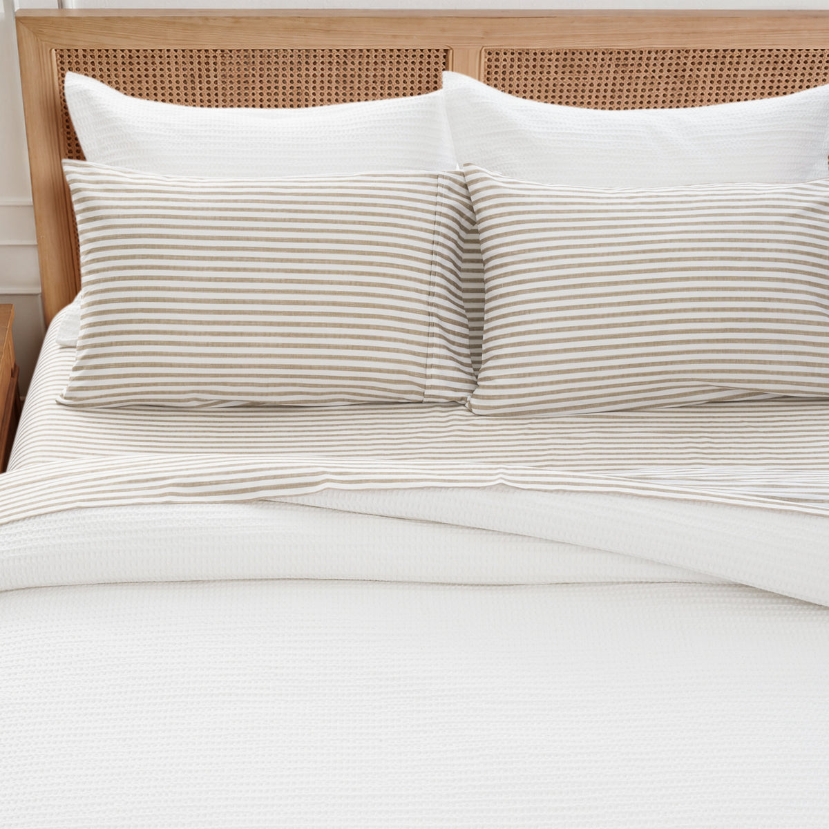 Martha Stripe Cotton Sateen Pillowcase Set