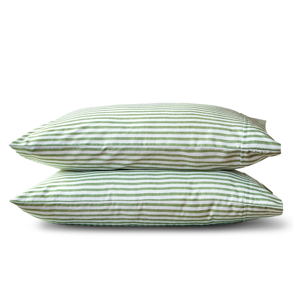 Martha Stripe Cotton Sateen Pillowcase Set