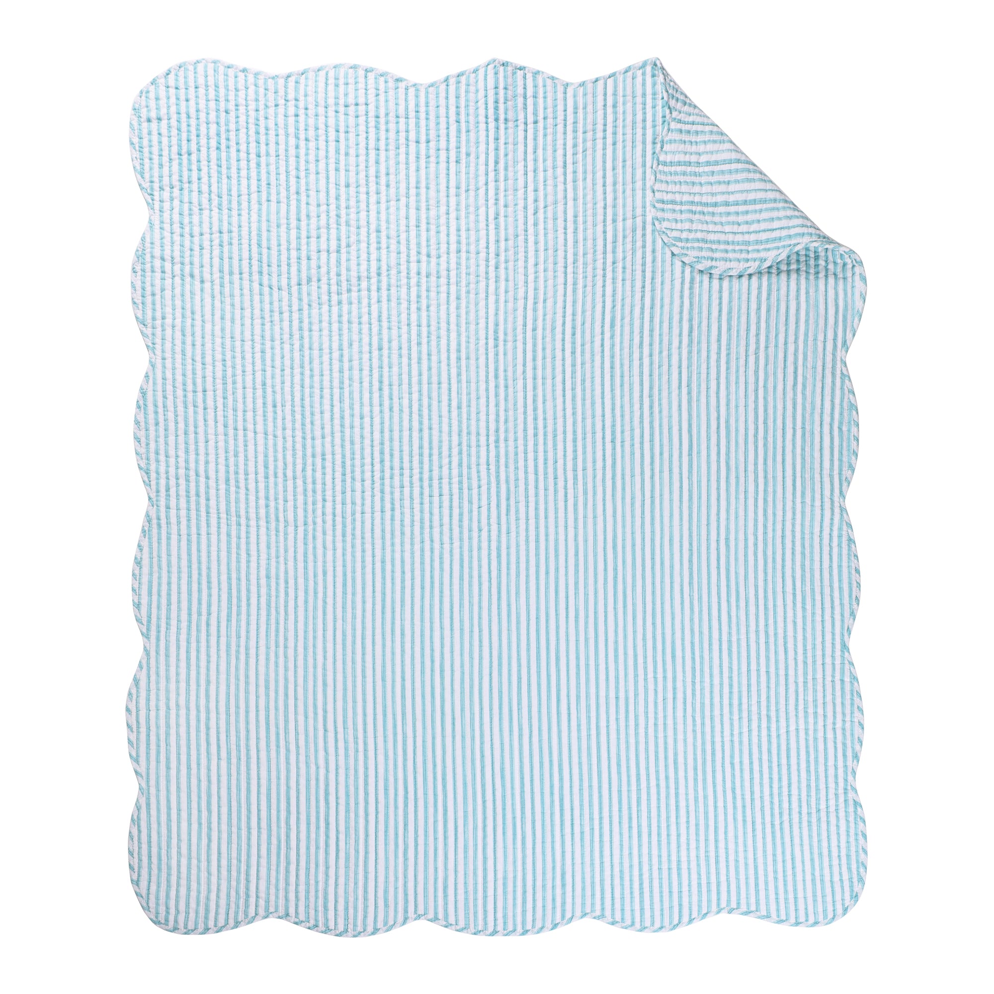 Martha Stripe Quilted Throw