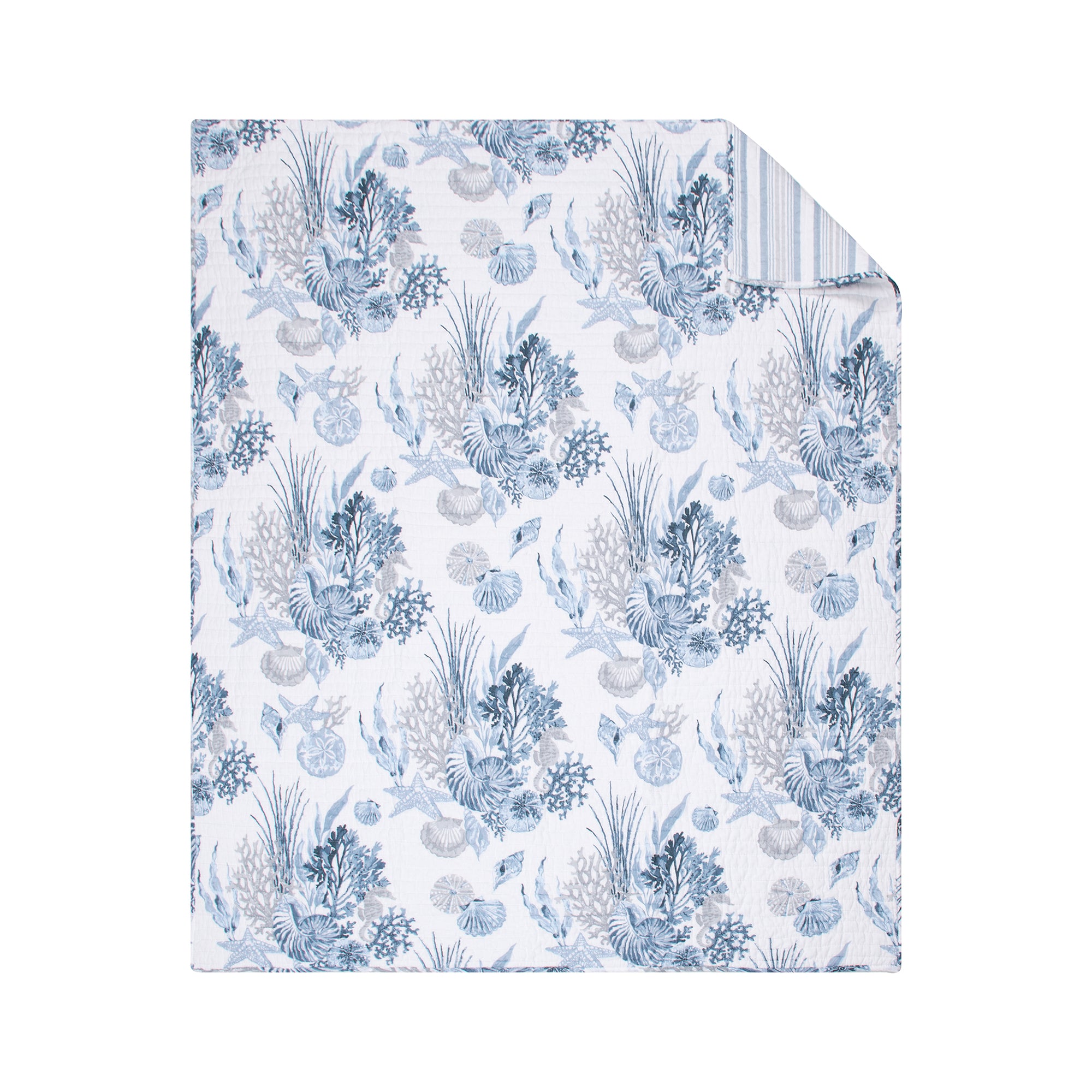 Levtex Home Coral Landing Quilted Throw Throws