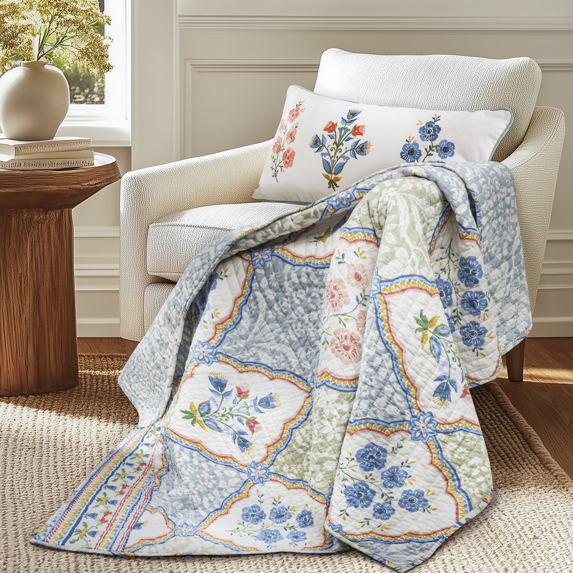 Levtex Home Zoey Quilted Throw Throws