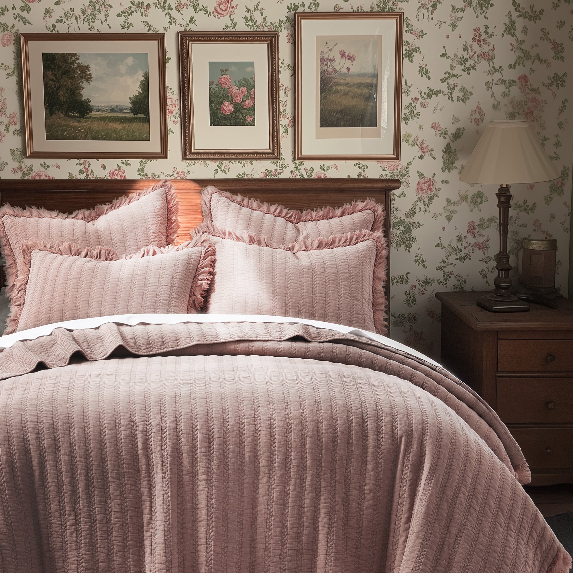 Levtex Home Wilhemina Dusty Rose Quilt Set Quilts