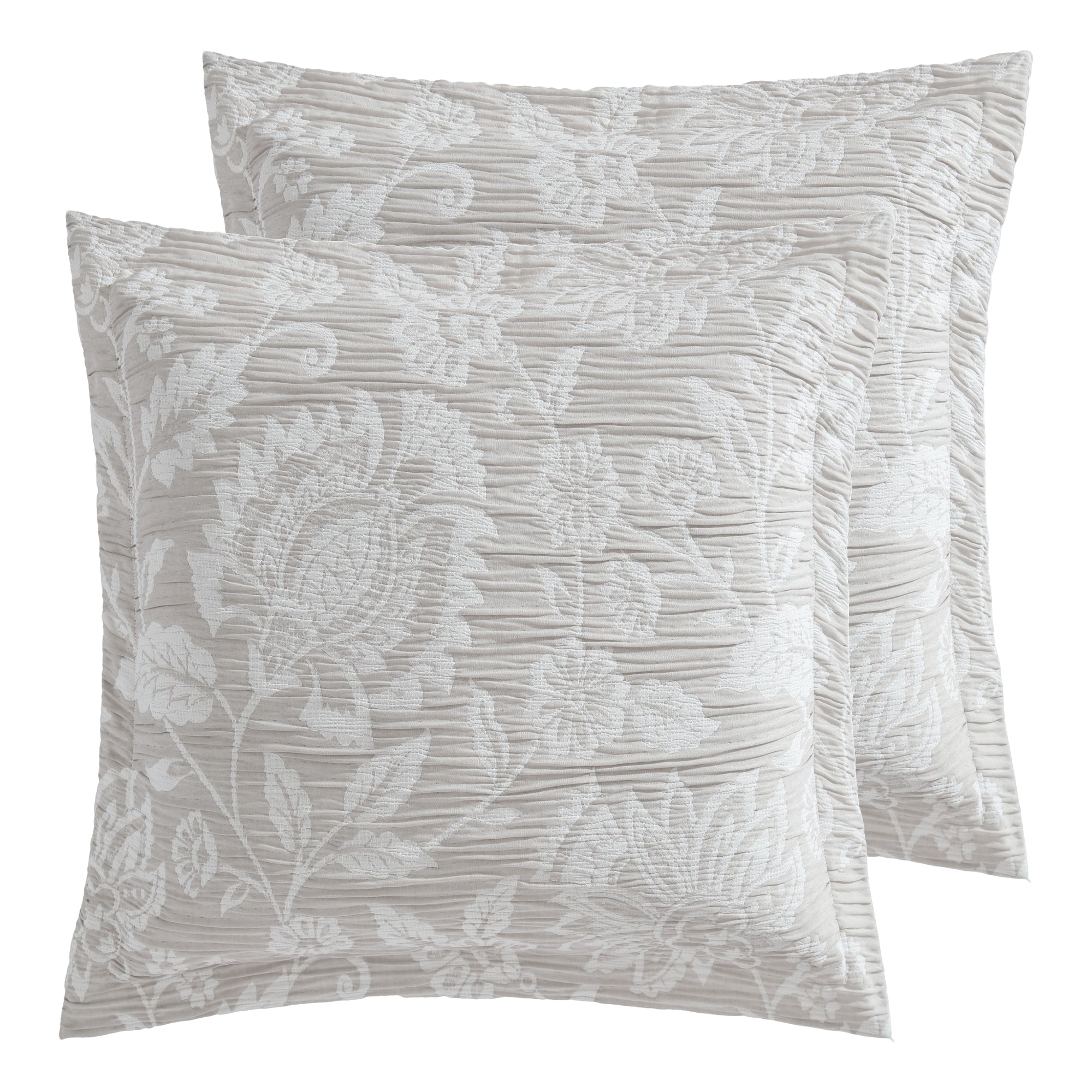 Levtex Home Sarrah Natural Euro Sham Set of 2 Euro Shams