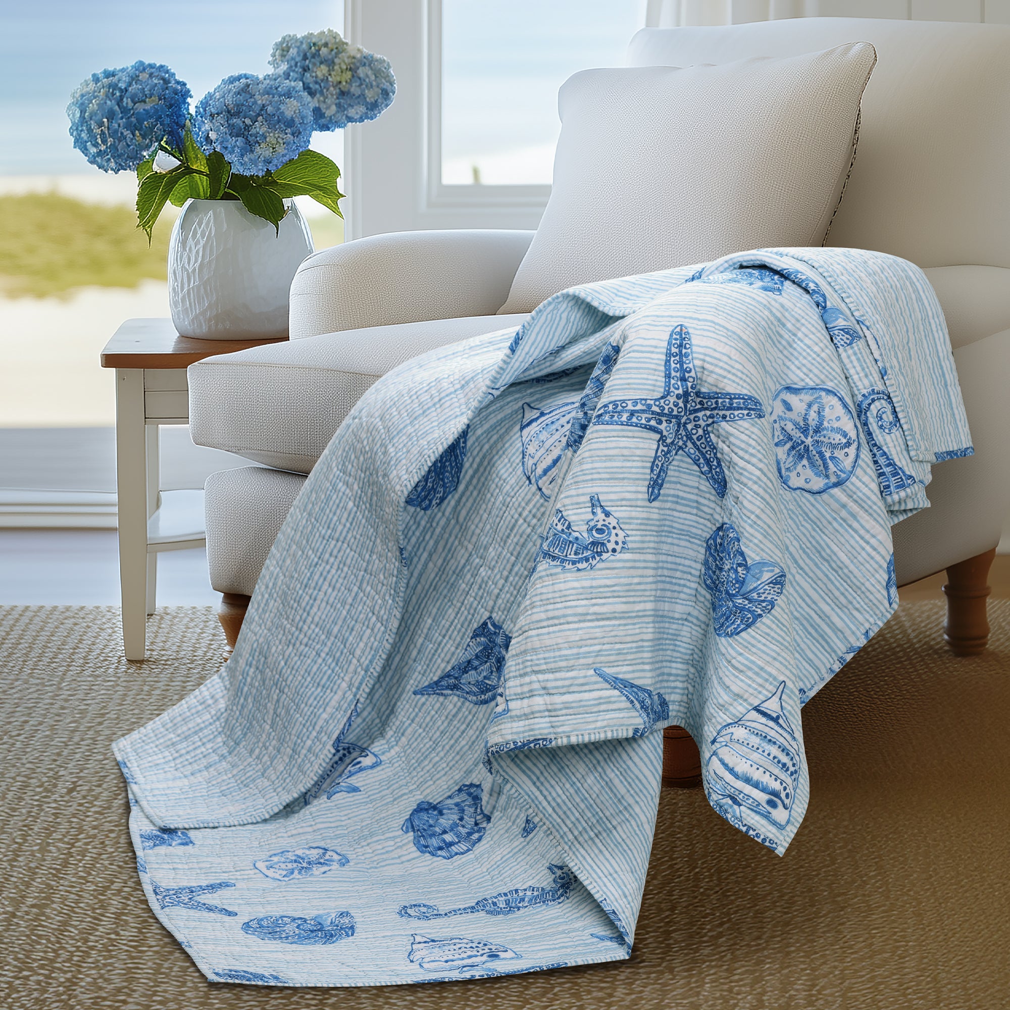 Levtex Home Sandy Cove Quilted Throw Throws