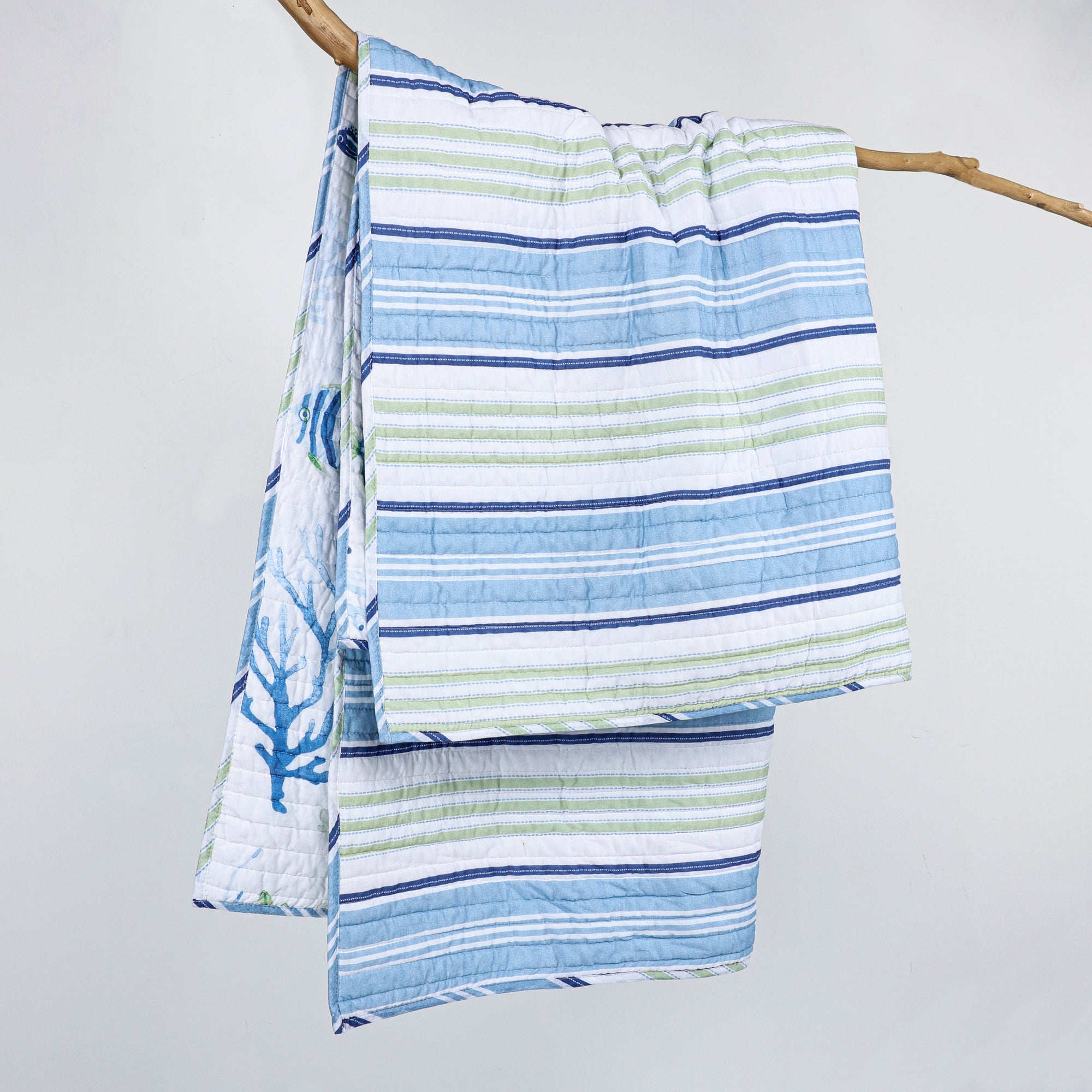 Harbor Bay Quilted Throw