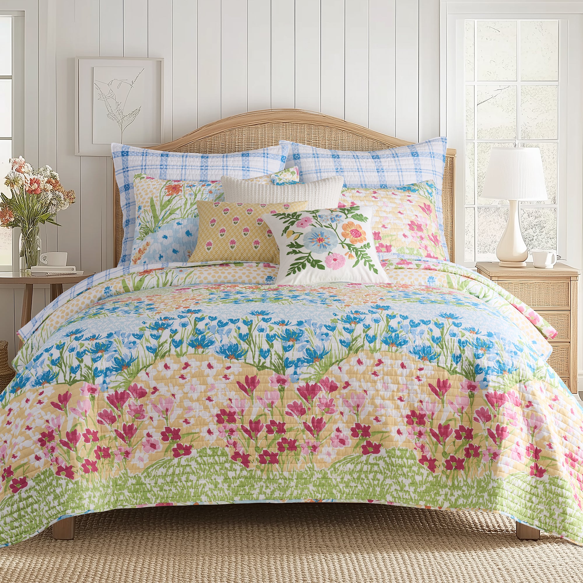 Blooming Hillside Euro Sham Set of 2