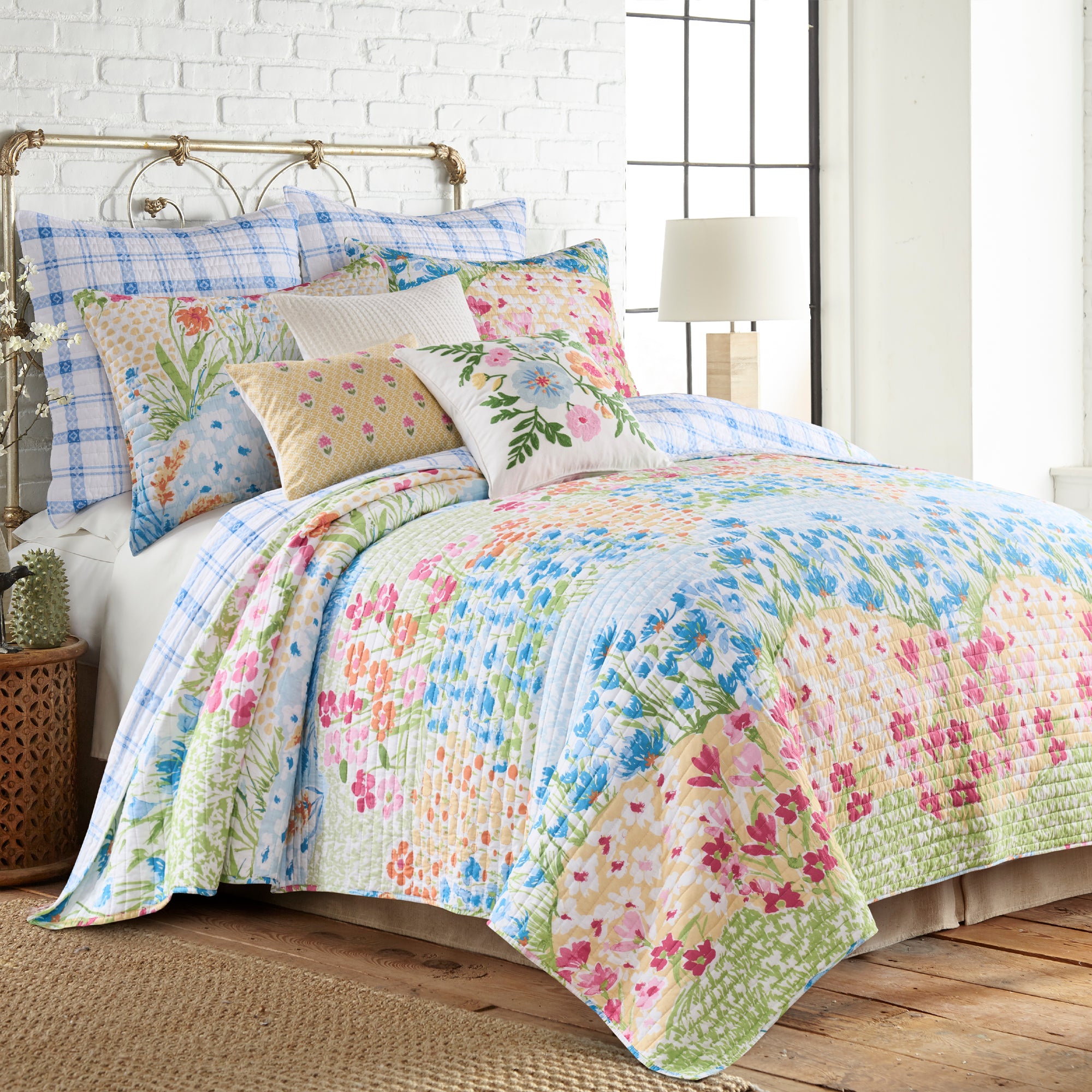 Blooming Hillside Euro Sham Set of 2