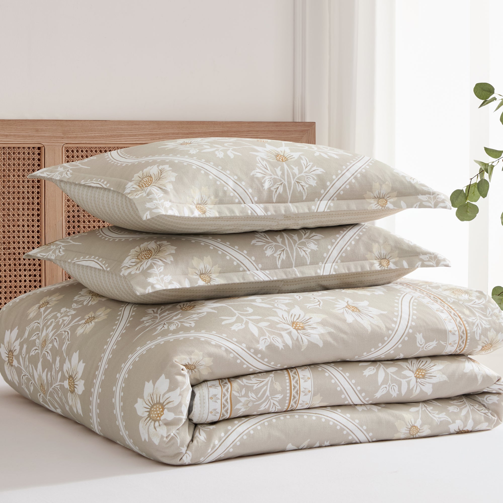 Camellia Neutral Comforter Set