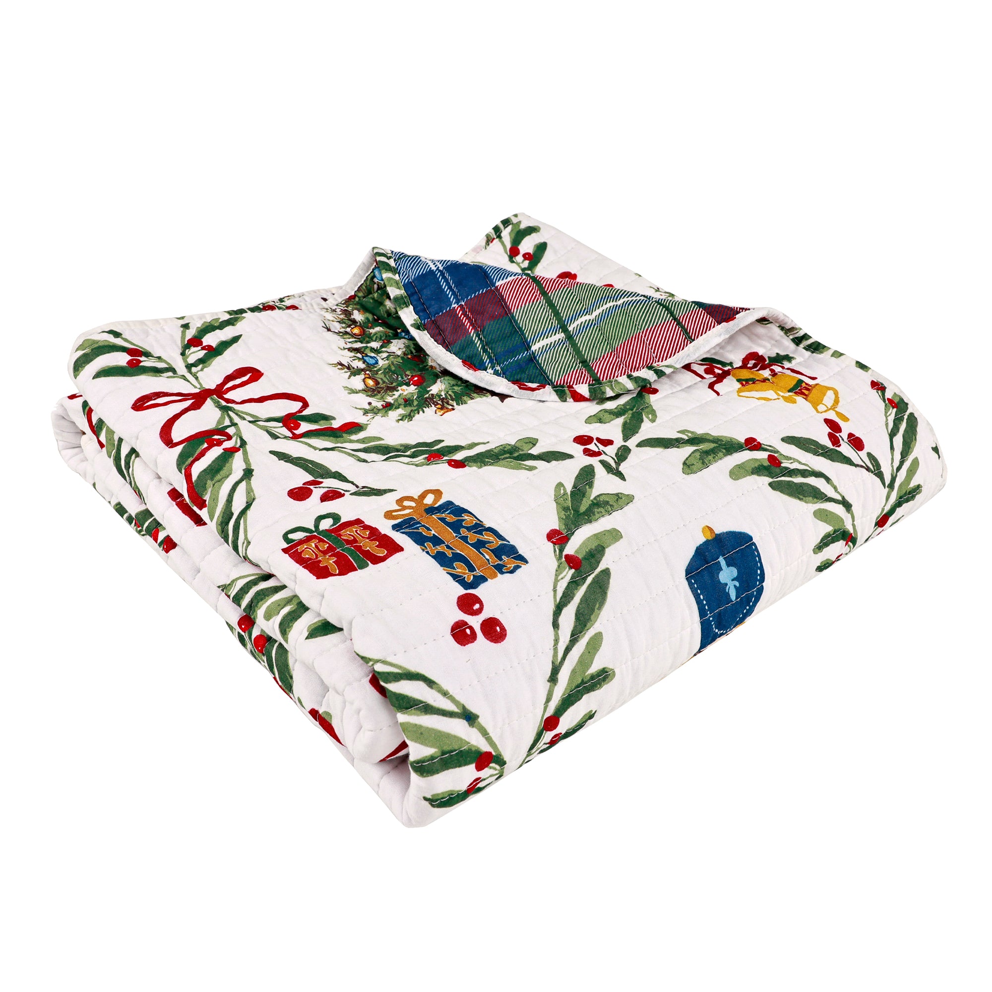 Festive Nutcrackers Quilted Throw