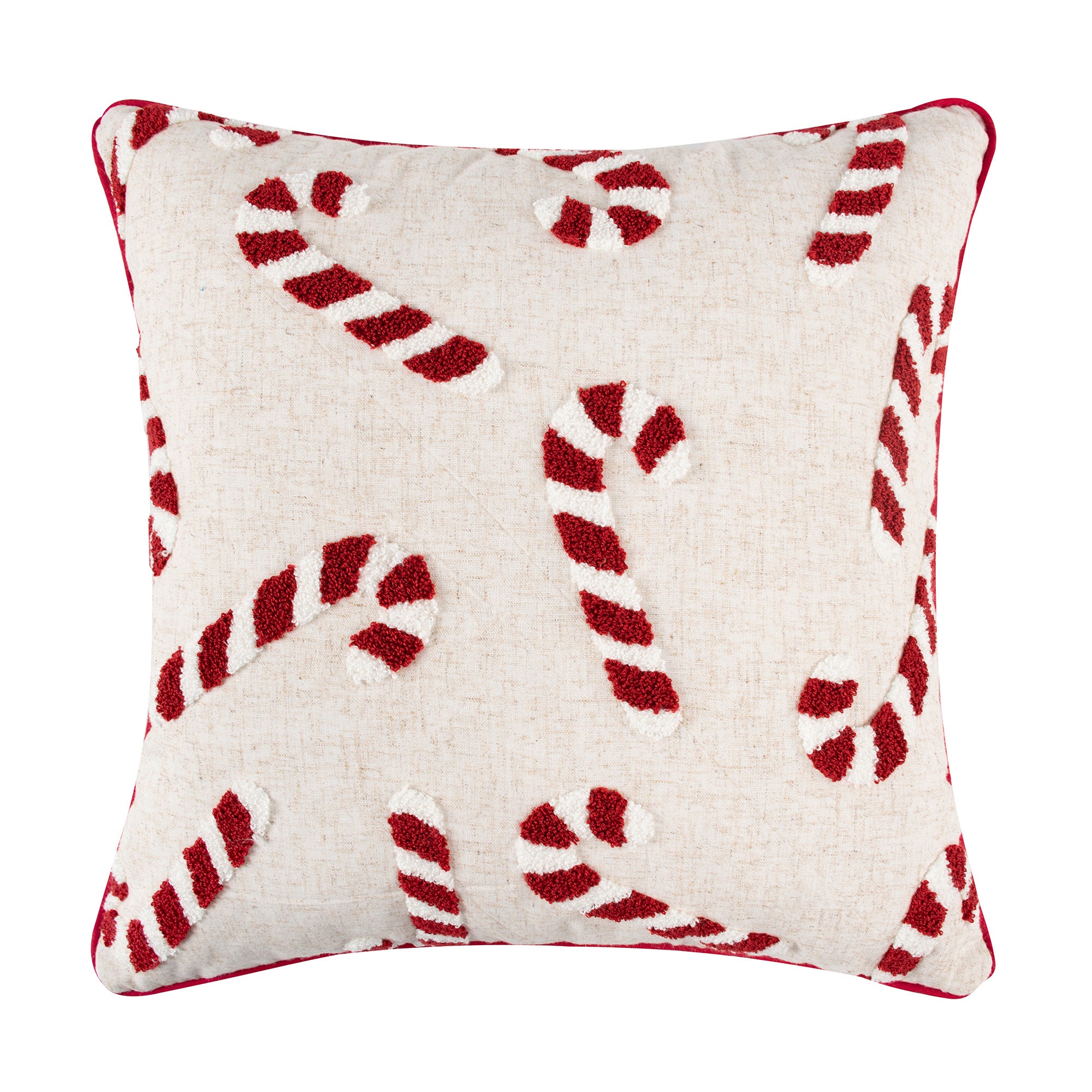 Gingerbread Peppermint Candy Pillow