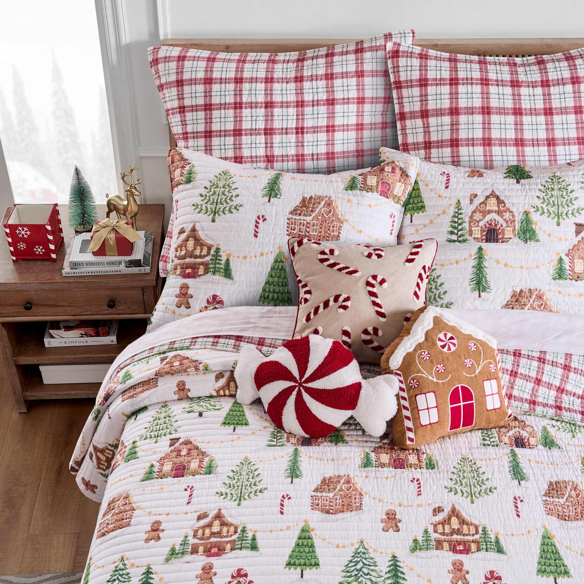 Gingerbread Village Pillow Sham