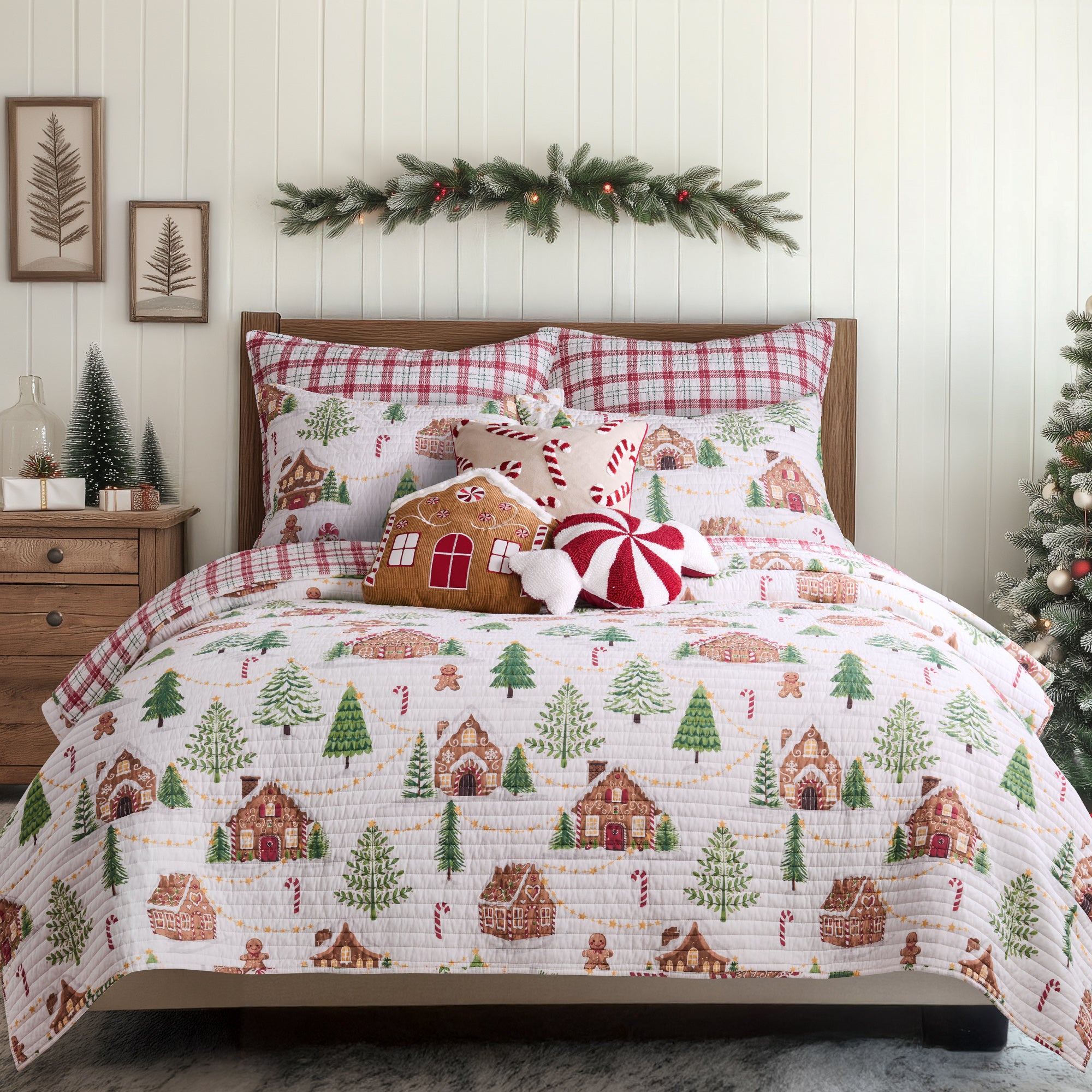 Gingerbread Village Pillow Sham