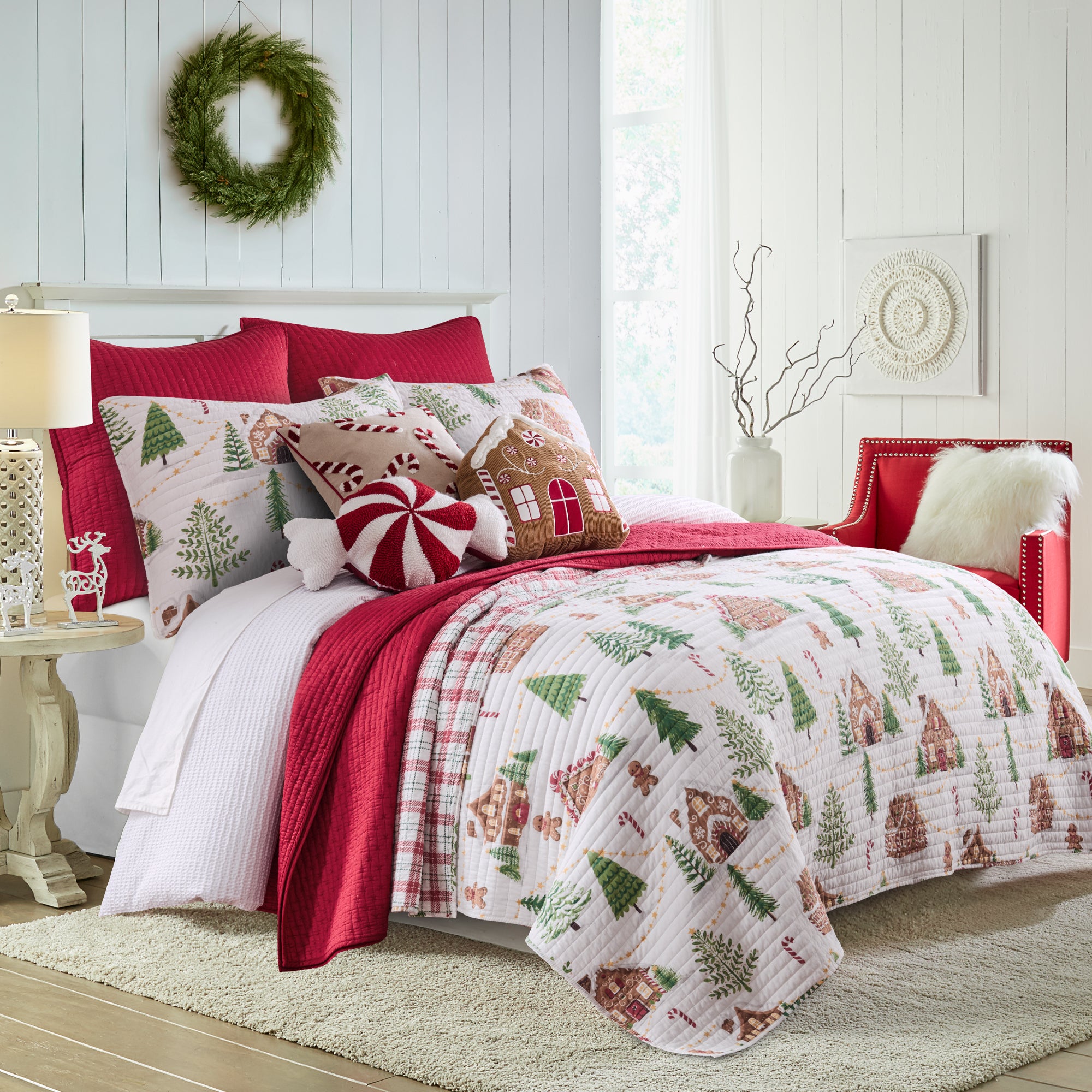 Gingerbread Village Pillow Sham