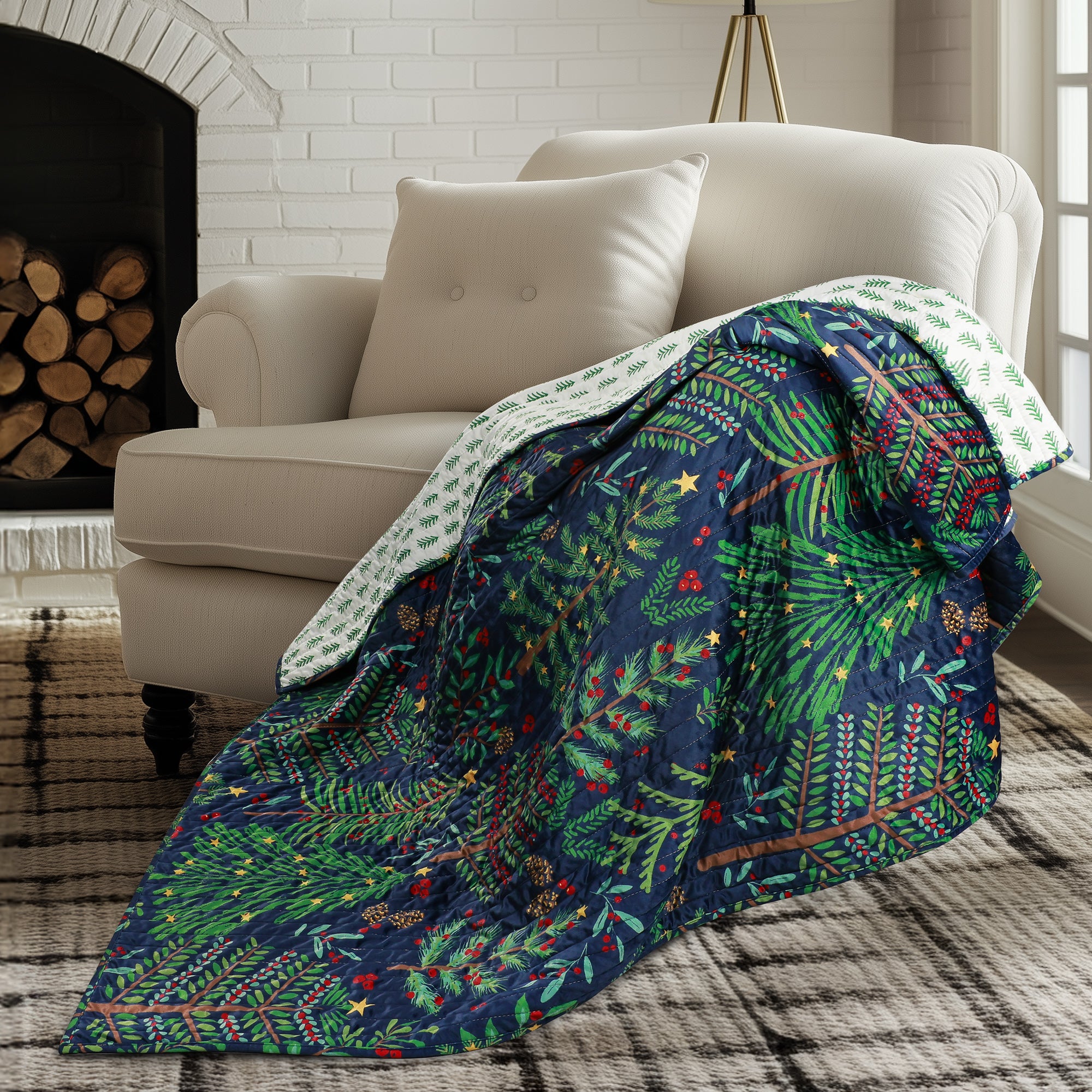 Woodsy Wonder Quilted Throw