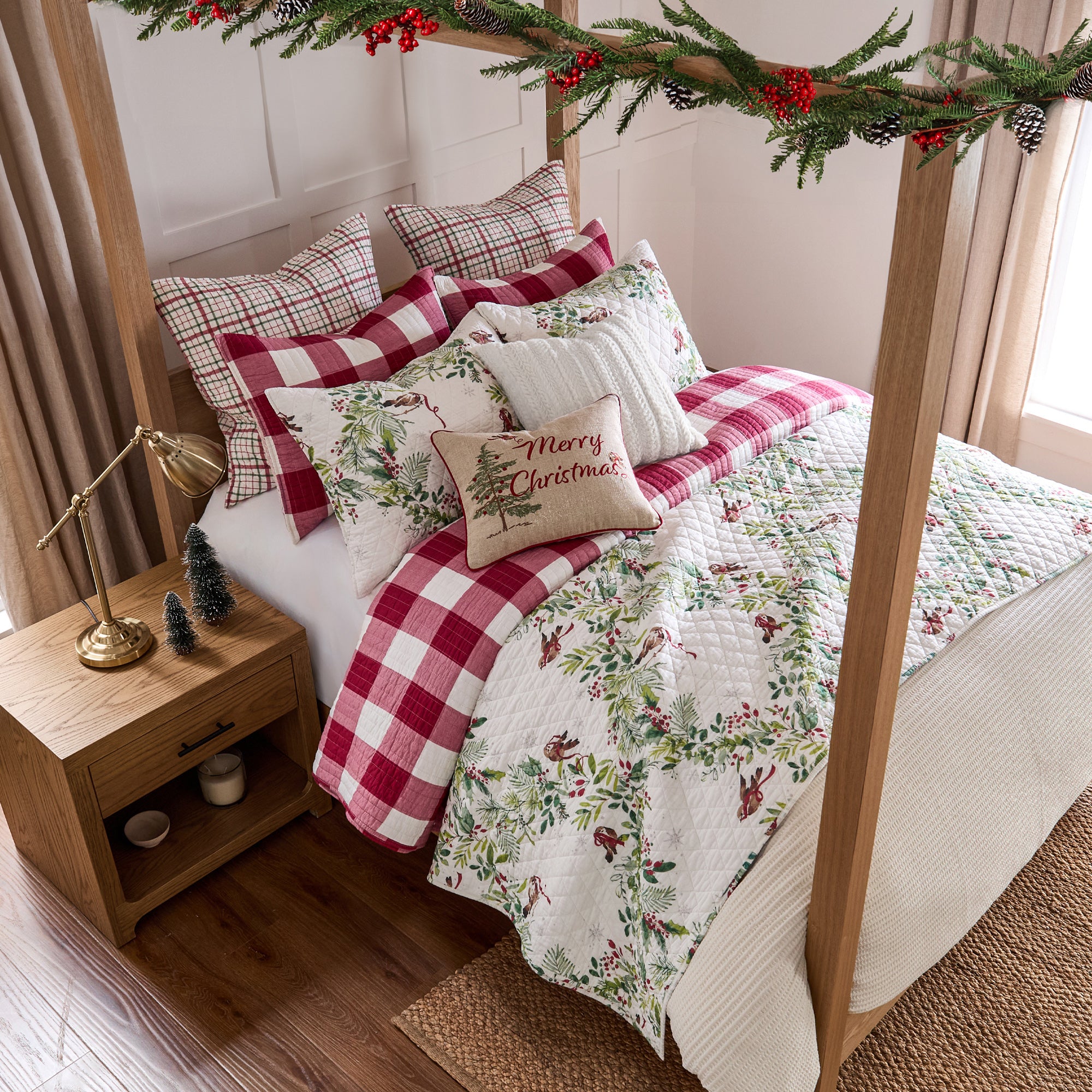 Tinsel Tidings Euro Sham Set of 2