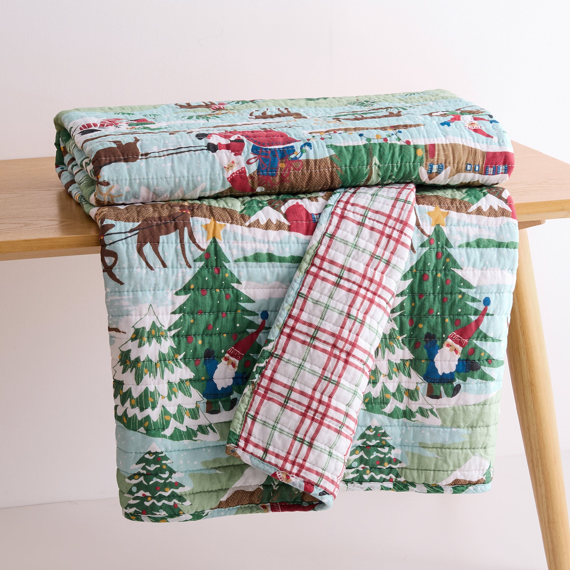 Merry Mountains Quilted Throw