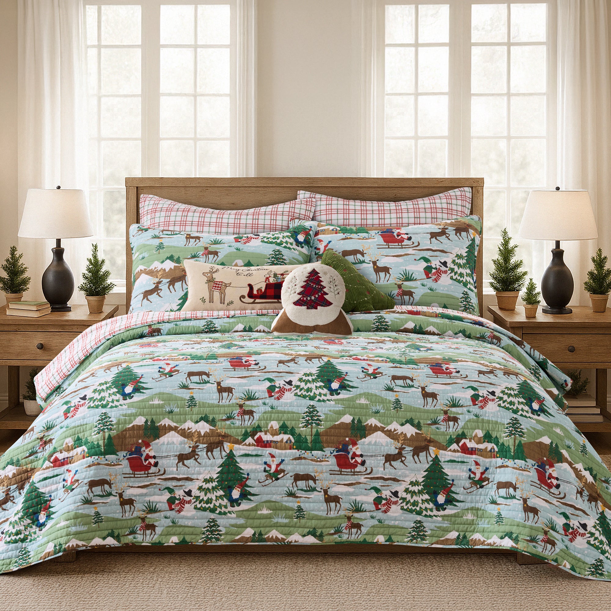 Merry Mountains Euro Sham Set of 2