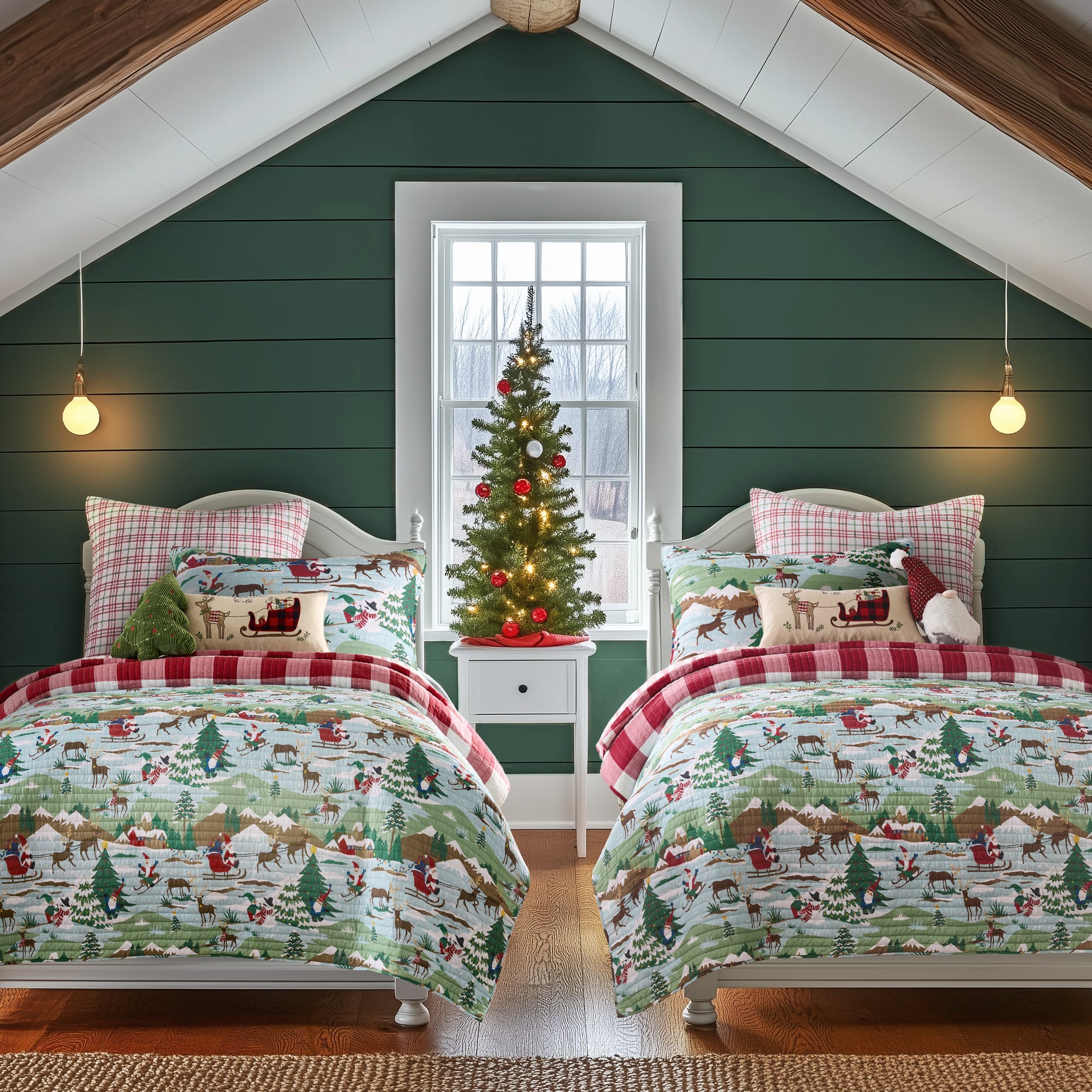 Merry Mountains Euro Sham Set of 2