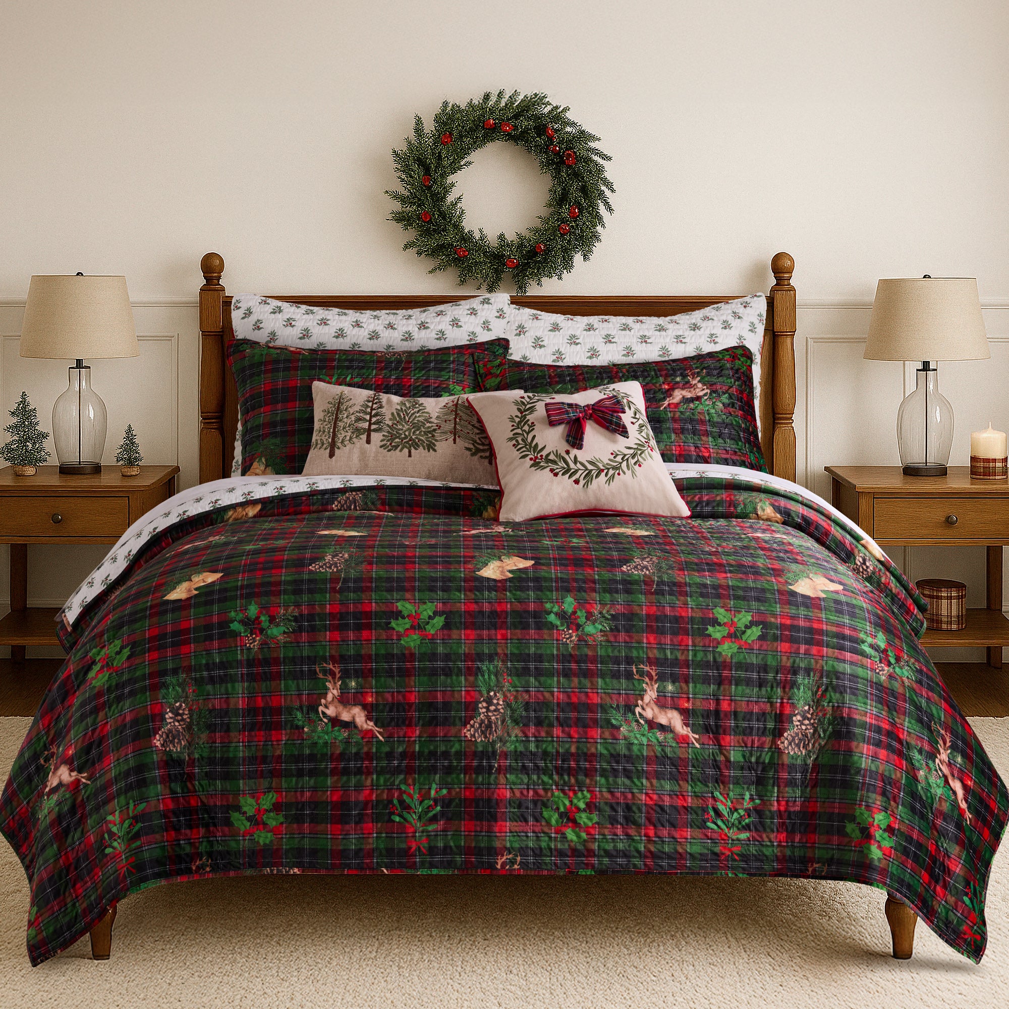Merry Tartan Euro Sham Set of 2