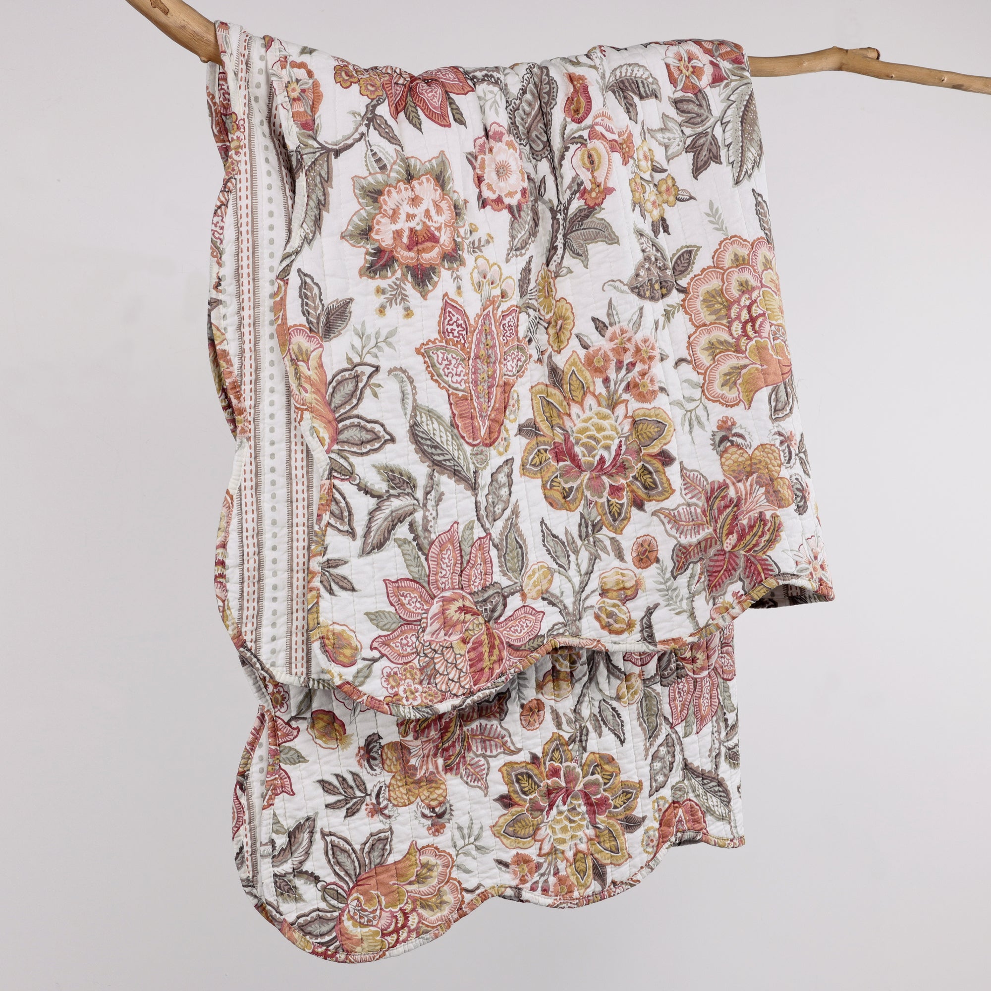 Blair Rust Quilted Throw