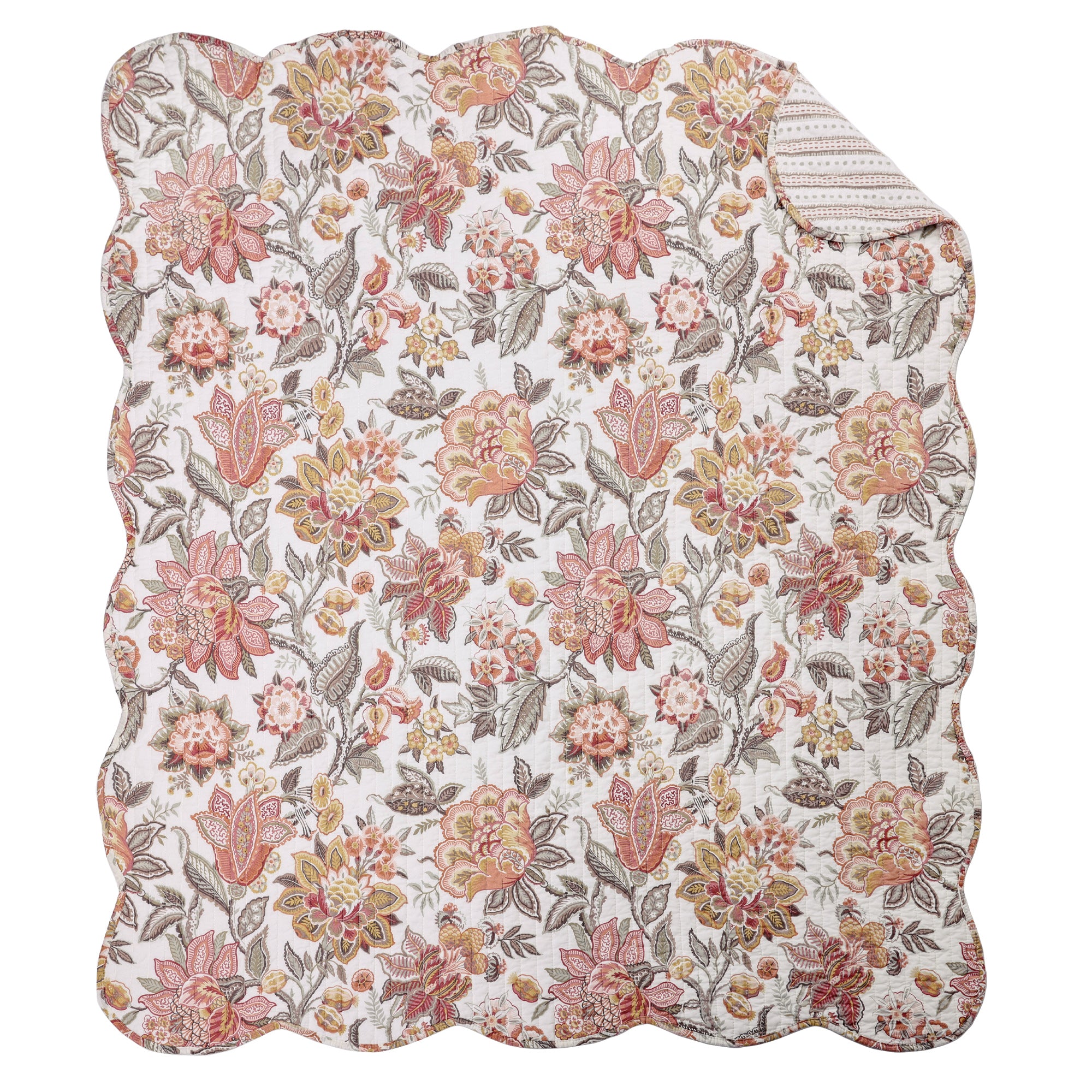 Blair Rust Quilted Throw