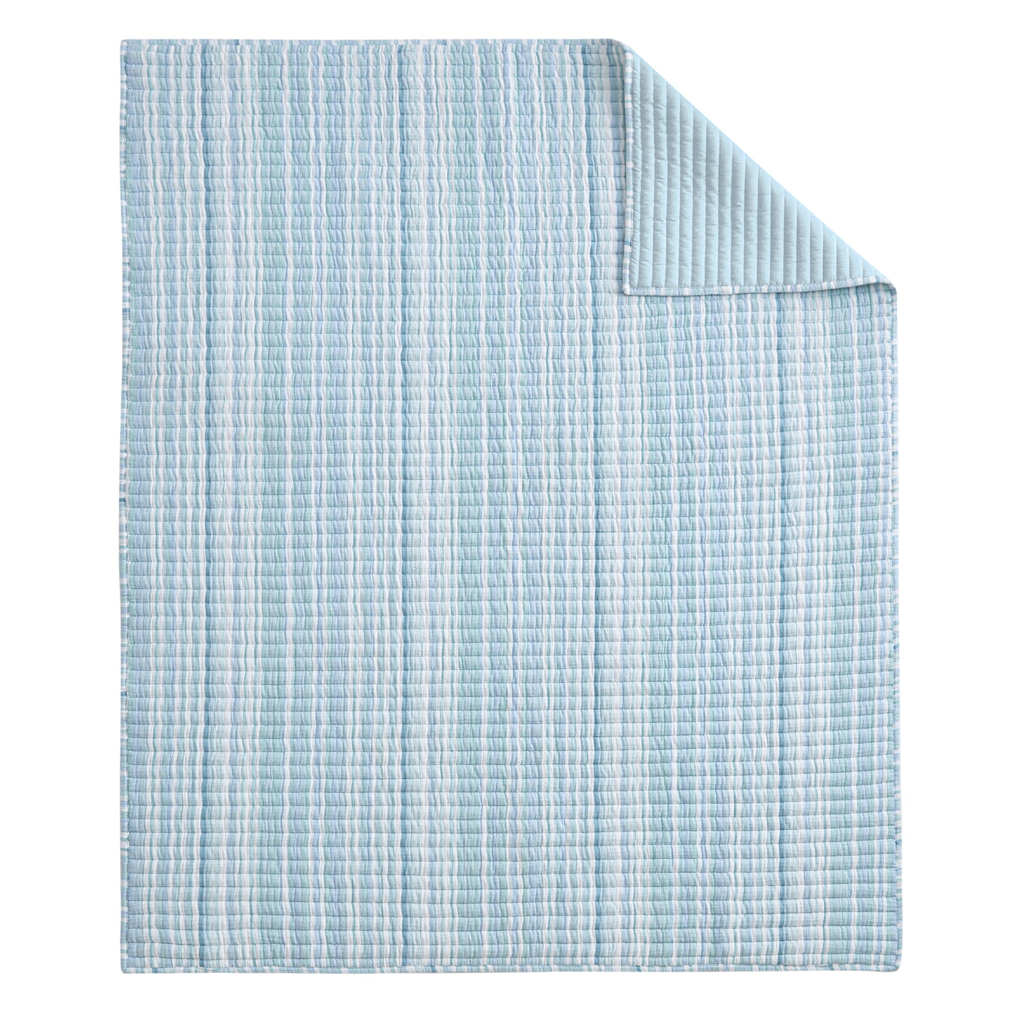 Boracay Stripe Muslin Quilted Throw