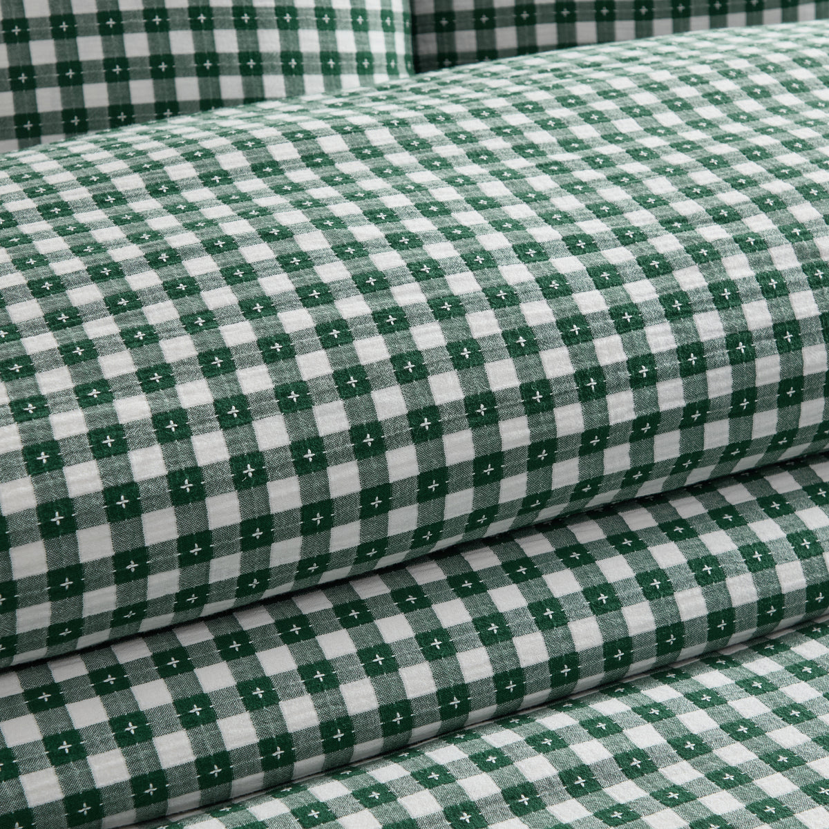 Camden Gingham Stitch Comforter Set