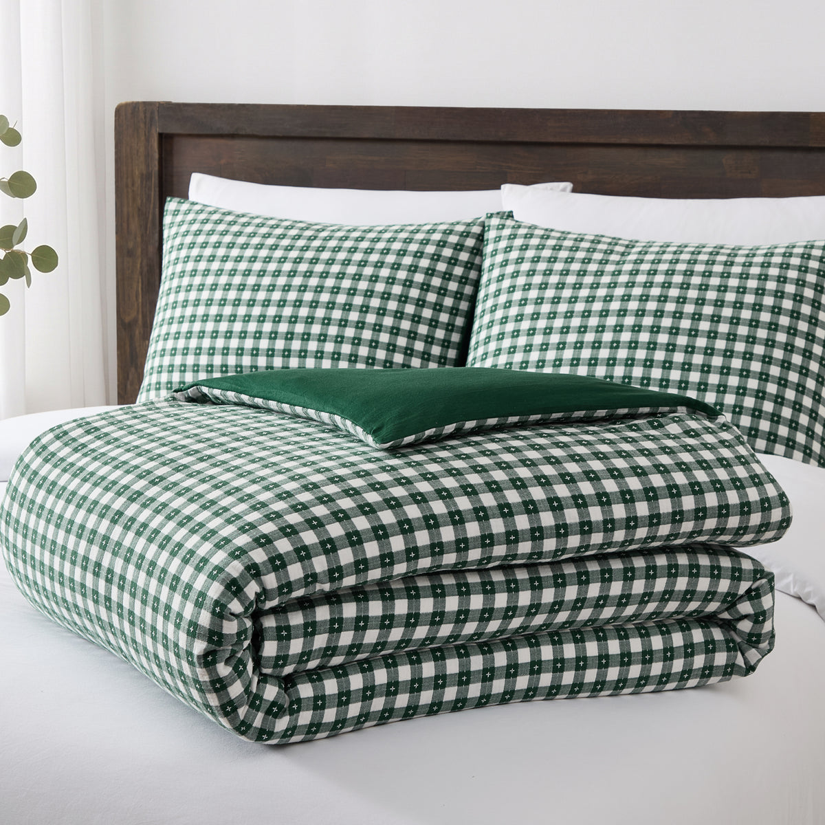 Camden Gingham Stitch Comforter Set