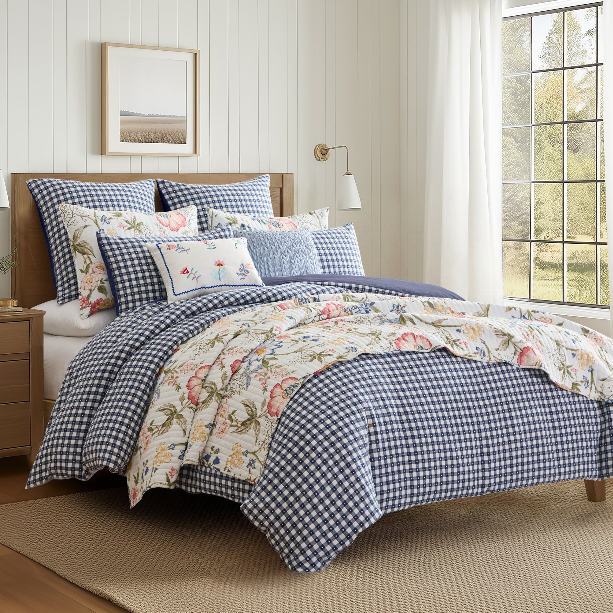 Camden Euro Sham Set of 2 - Quilt Back
