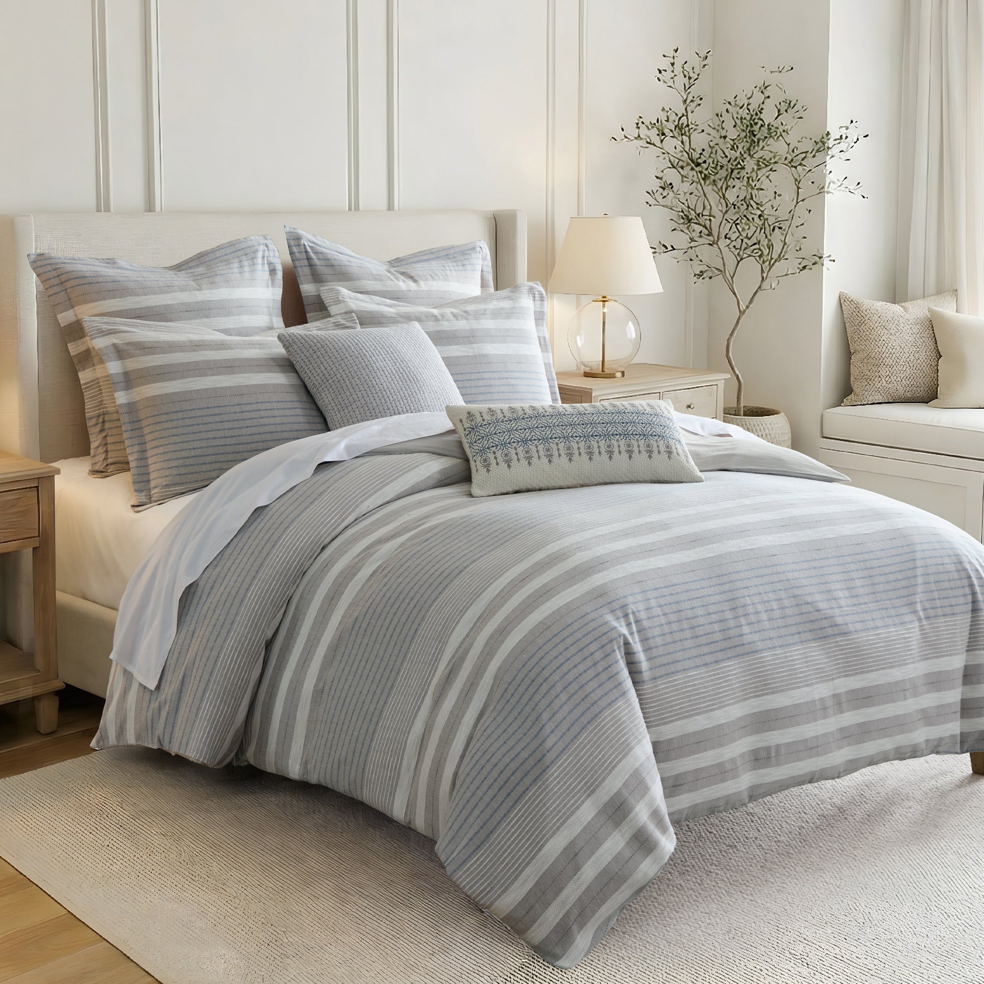 Hawthorn Stripes Euro Sham Set of 2