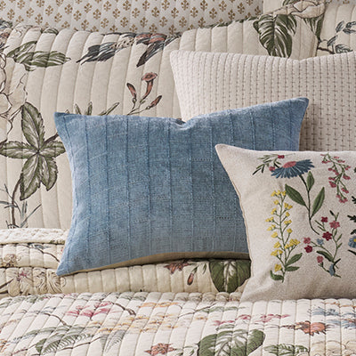 Kensington Garden Blue Pillow 14x18