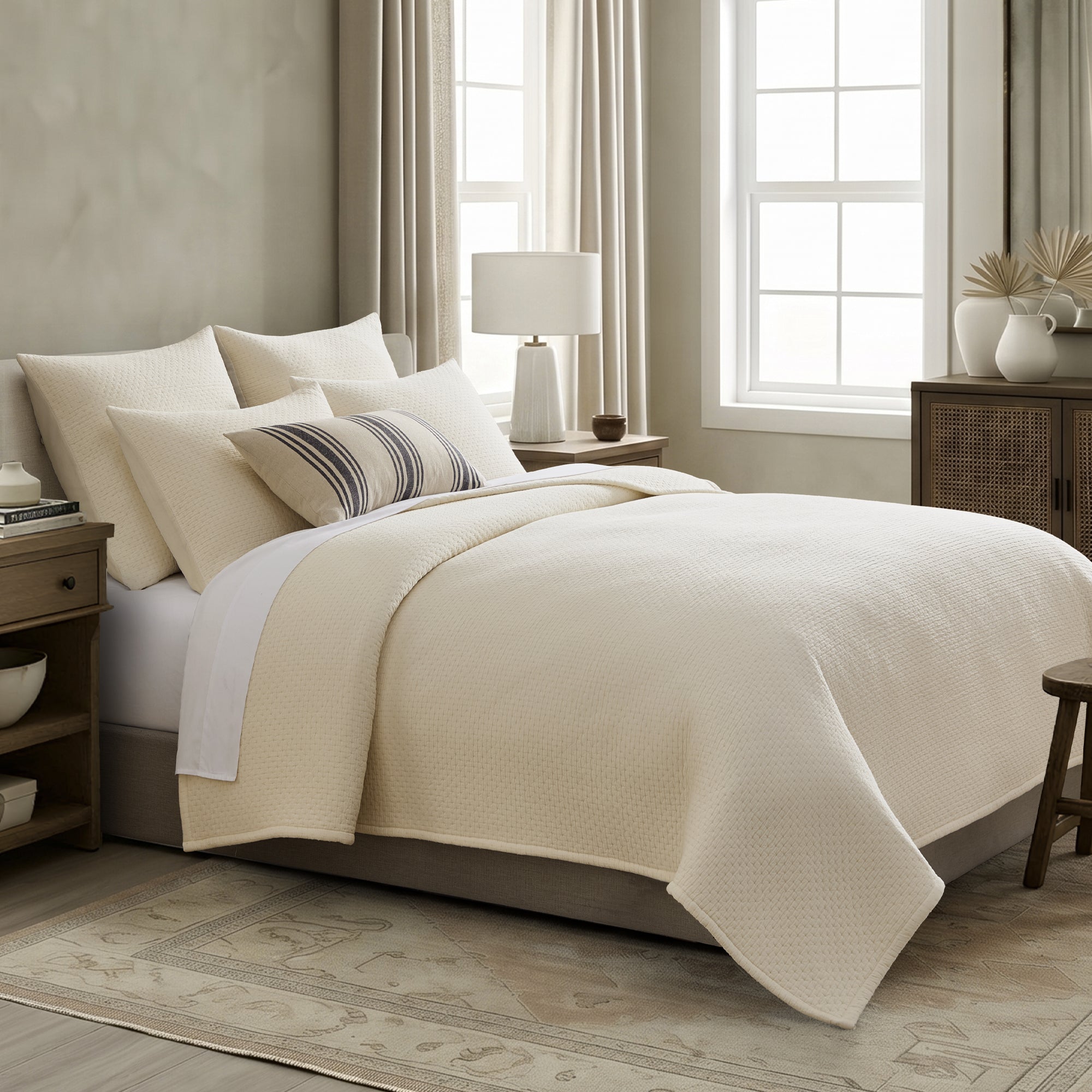 Grace Cream Euro Sham 2pk