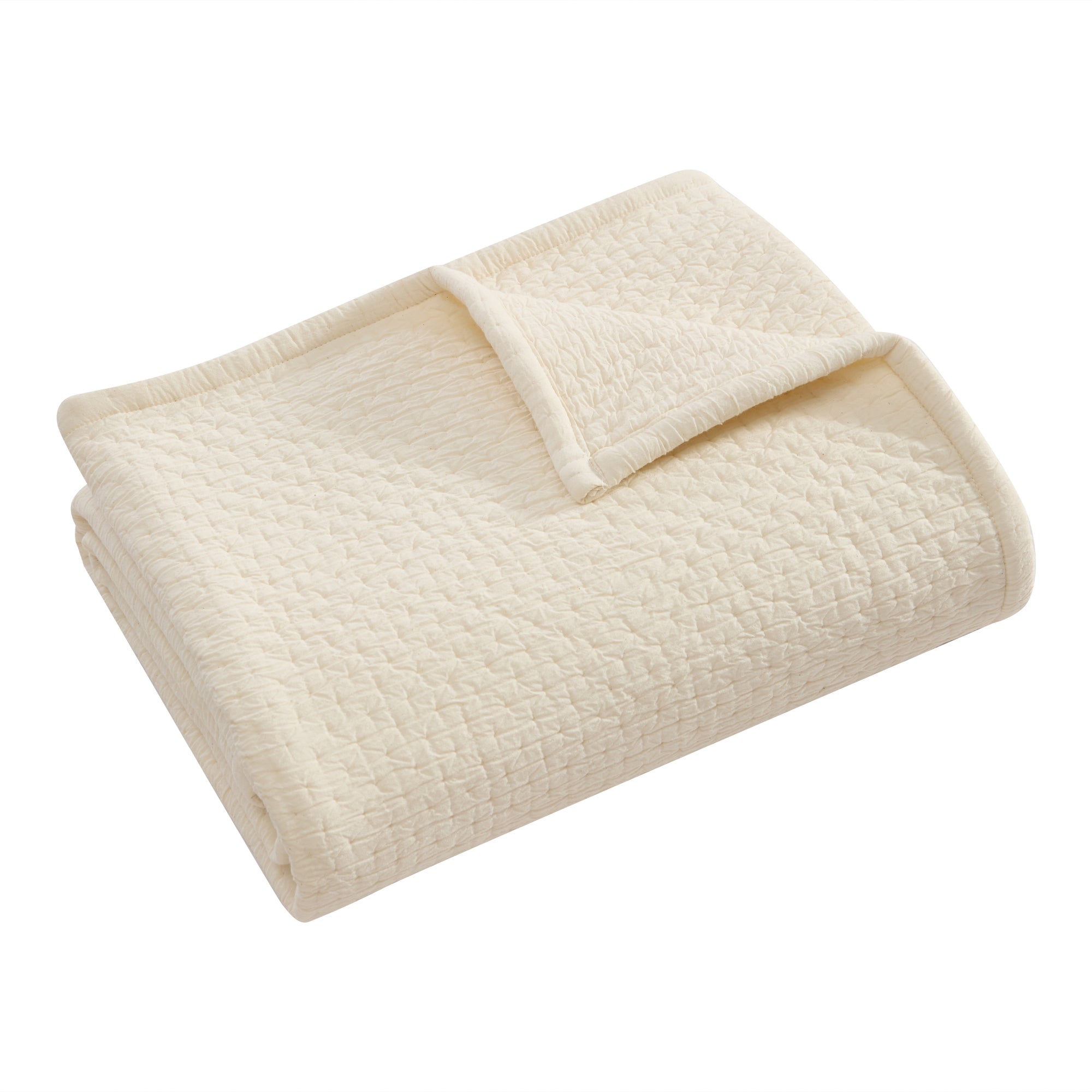 Grace Cream Quilted Throw
