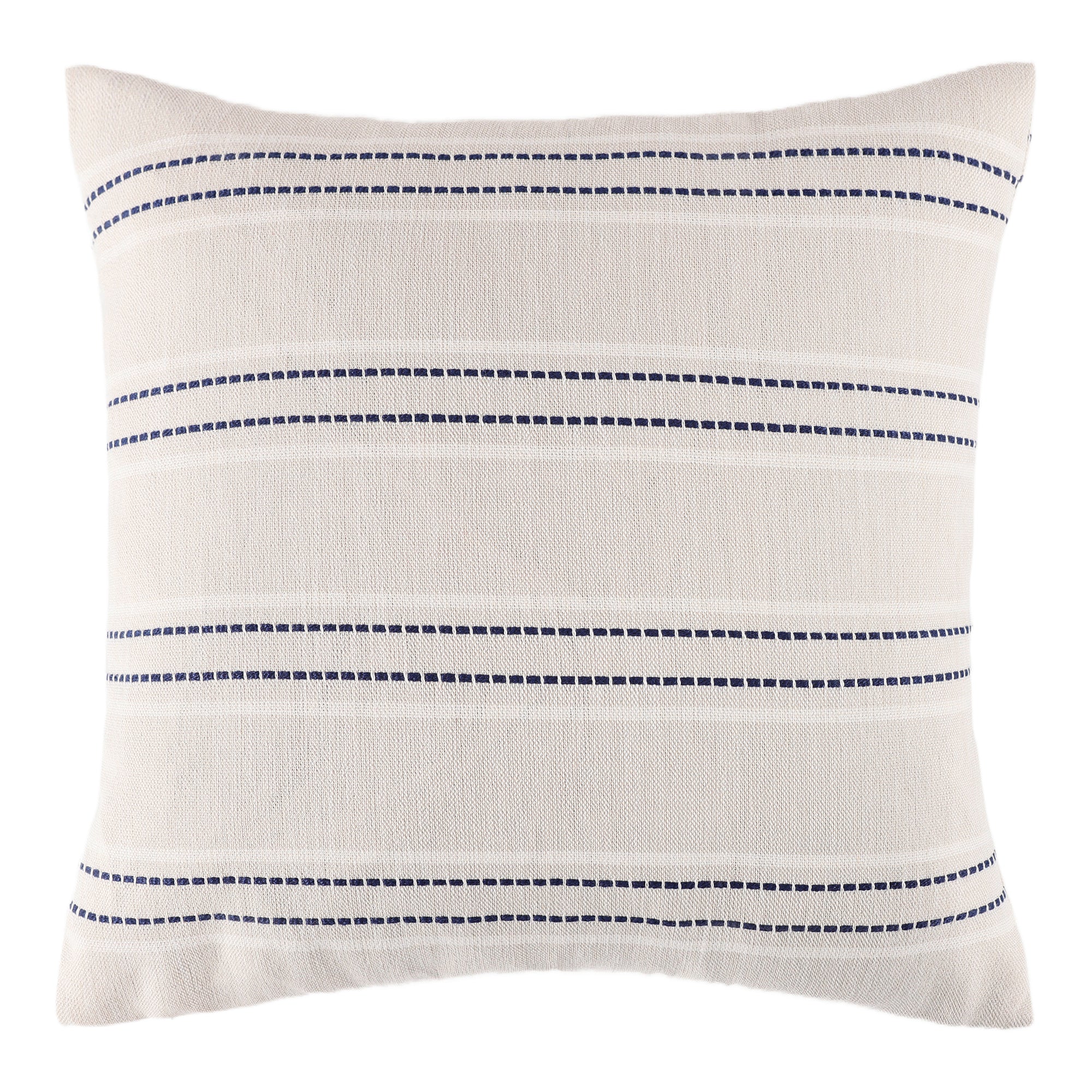 Muslin Navy Stripe Pillow